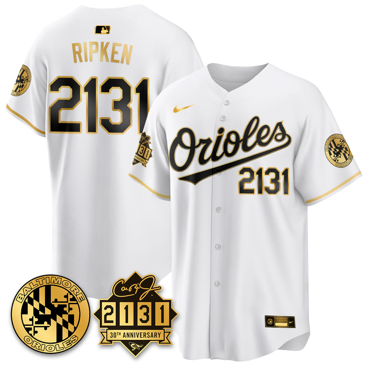 Women's Baltimore Orioles "30th Anniversary of 2131" Limited Jersey - All Stitched