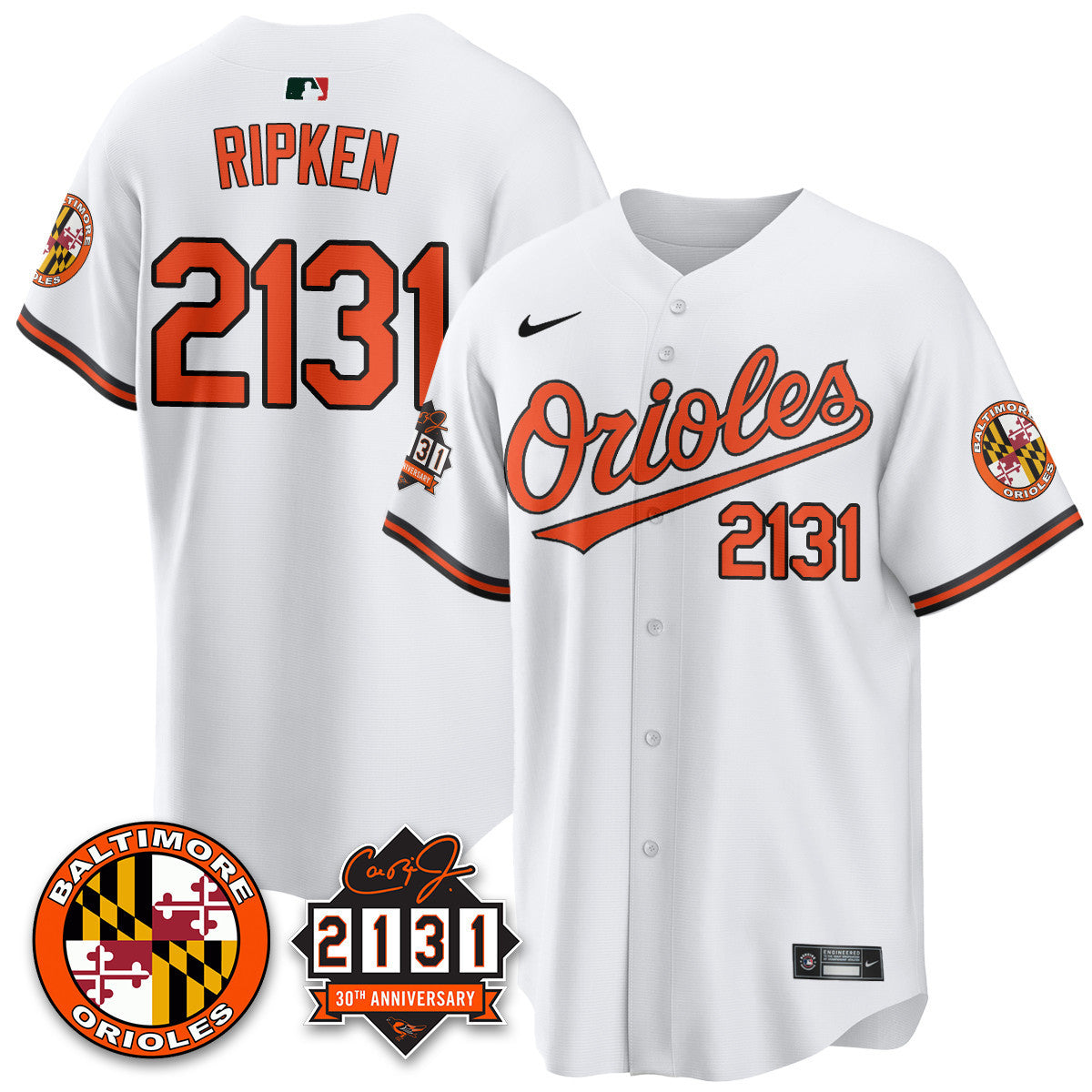 Women's Baltimore Orioles "30th Anniversary of 2131" Limited Jersey - All Stitched