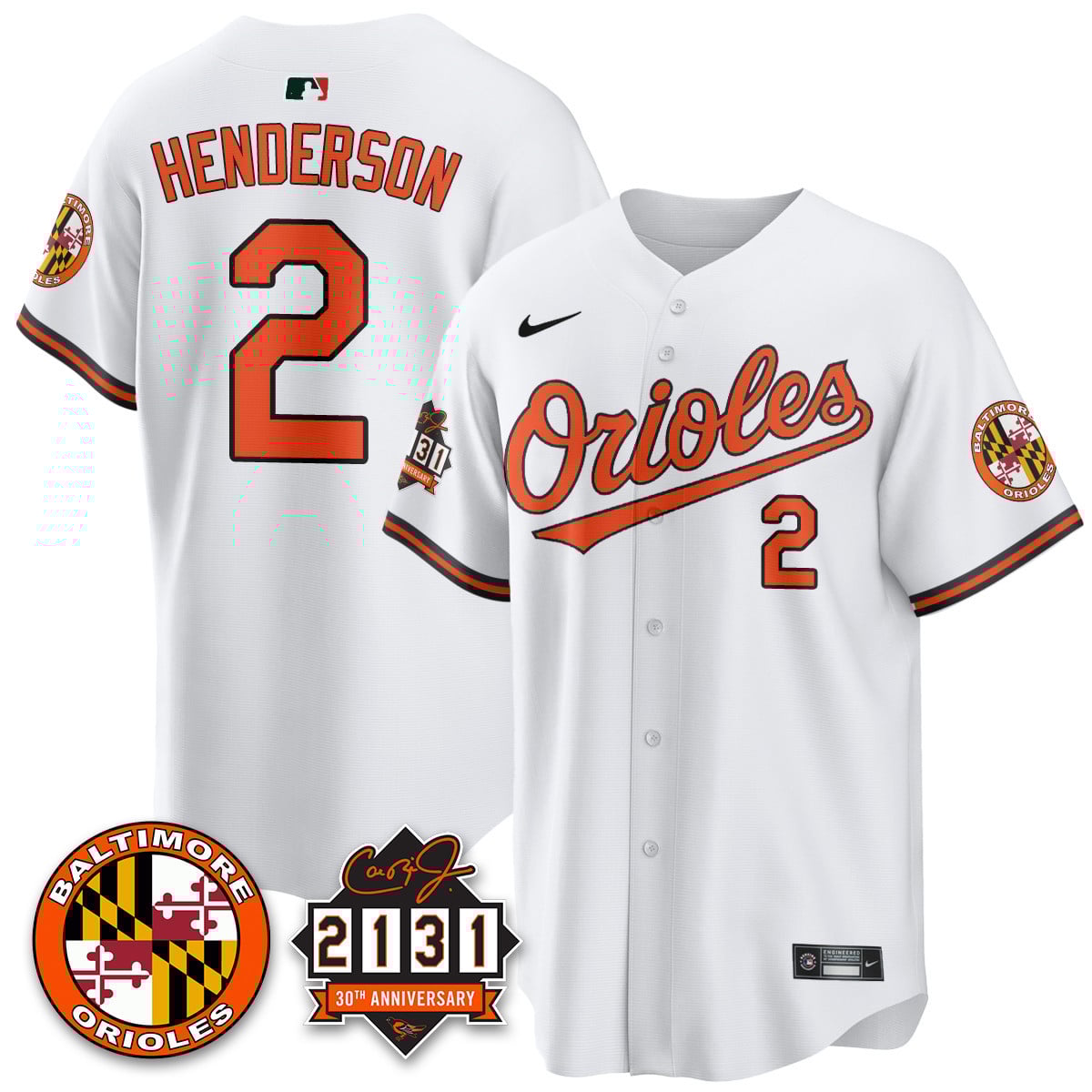 Women's Baltimore Orioles "30th Anniversary of 2131" Limited Jersey - All Stitched
