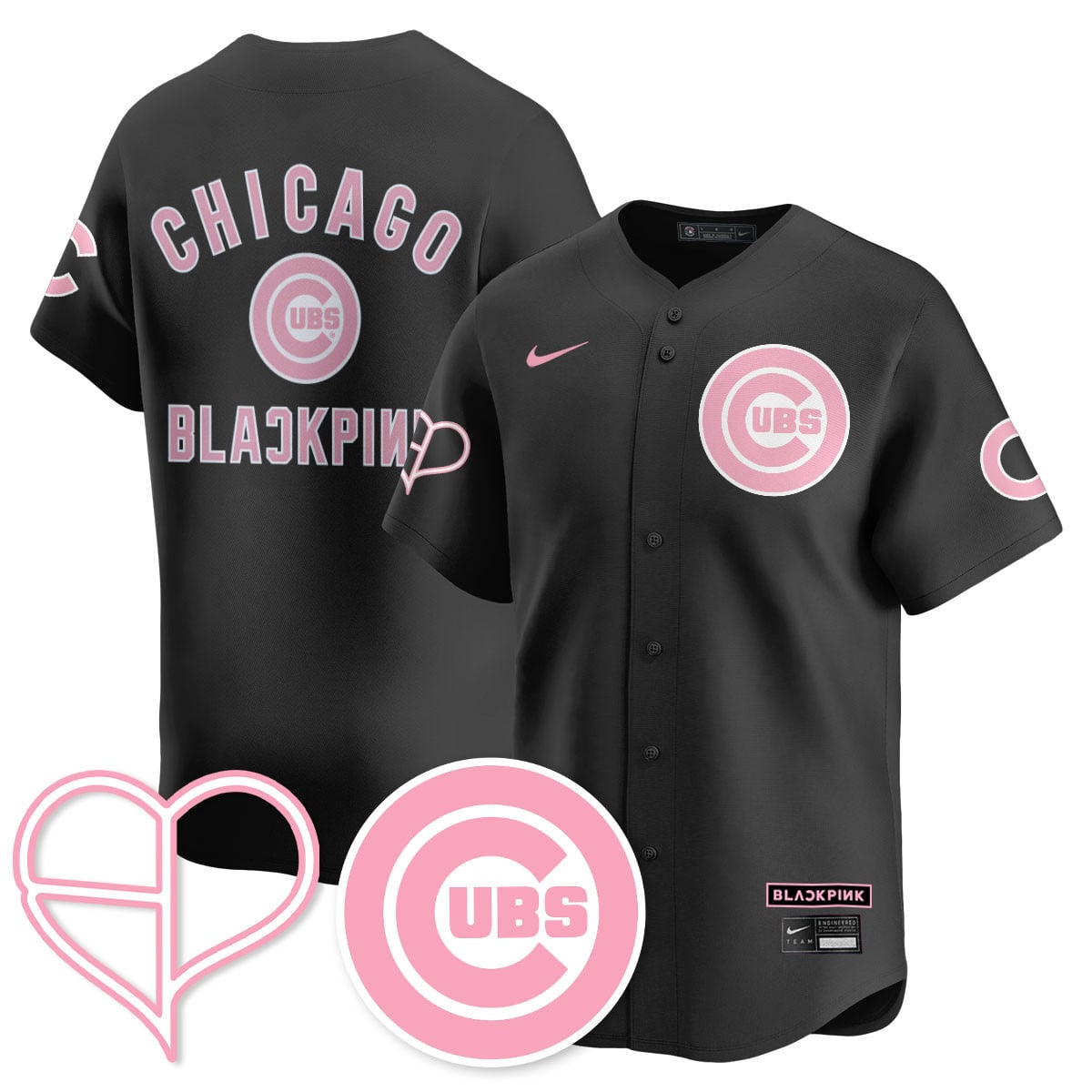 Chicago Cubs BL??KPI?K 2025 Limited Custom Jersey - All Stitched