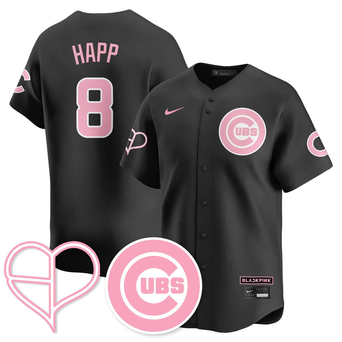 Women's Chicago Cubs BL??KPI?K 2025 Limited Jersey - All Stitched