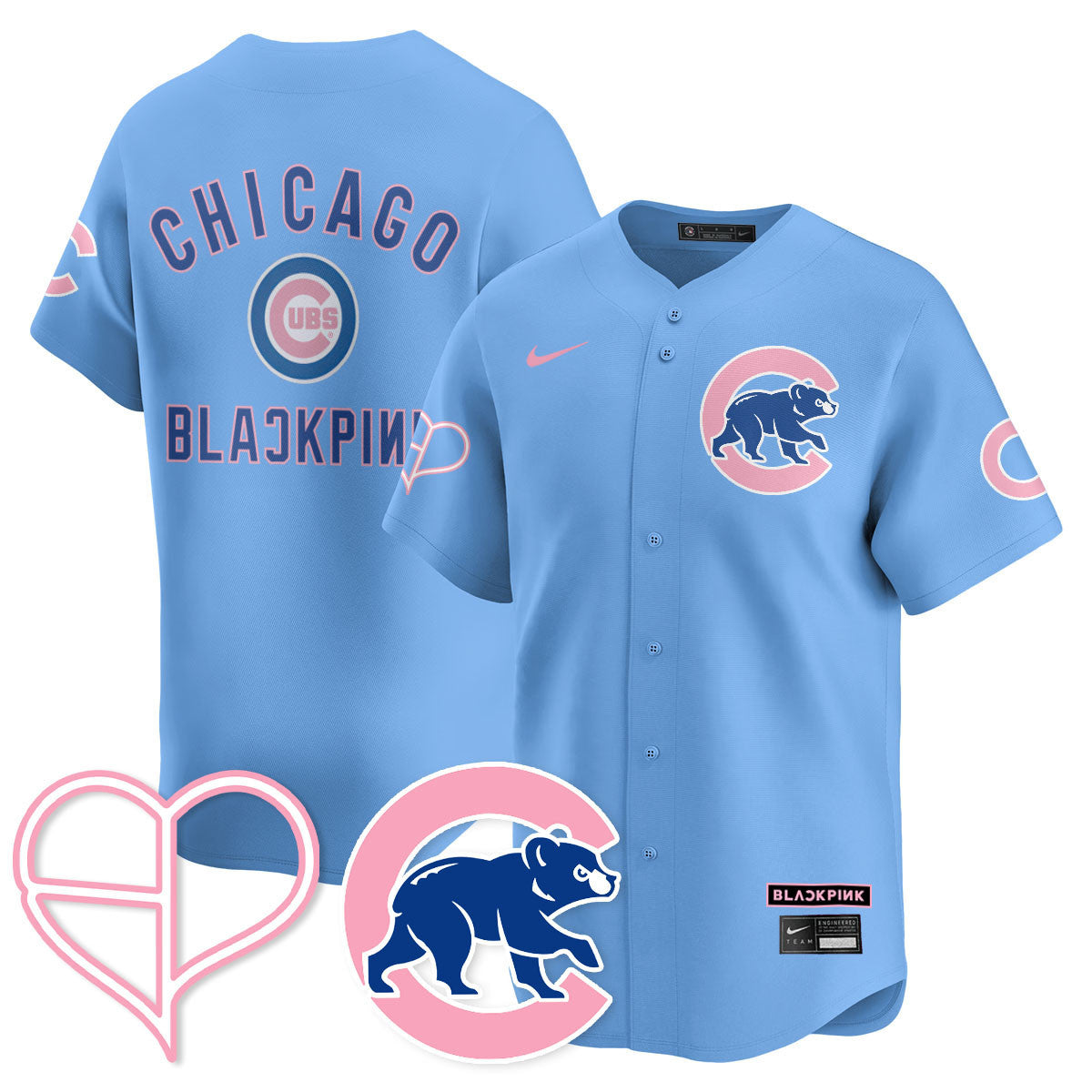 Women's Chicago Cubs BL??KPI?K 2025 Limited Jersey - All Stitched
