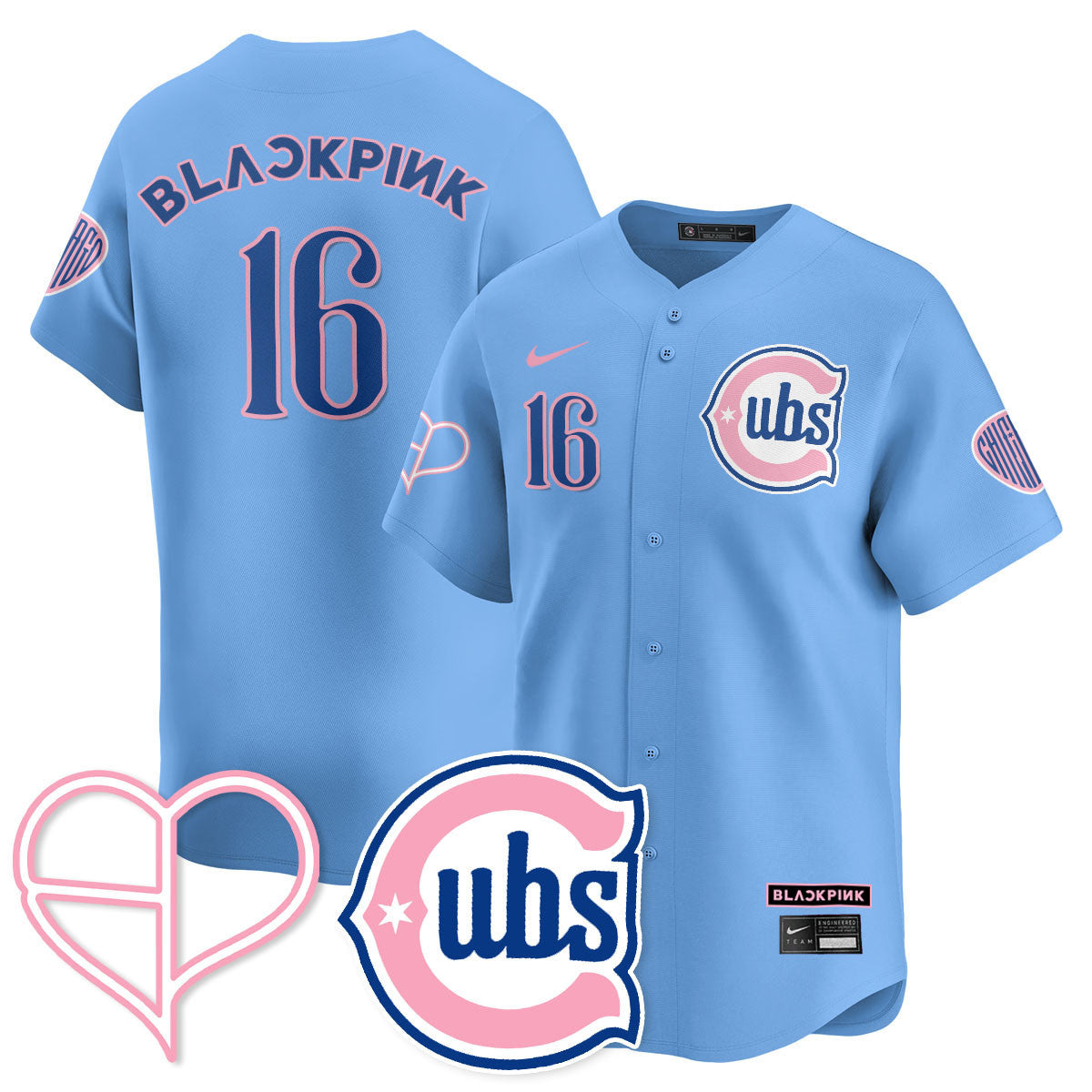 Women's Chicago Cubs BL??KPI?K 2025 Limited Jersey - All Stitched