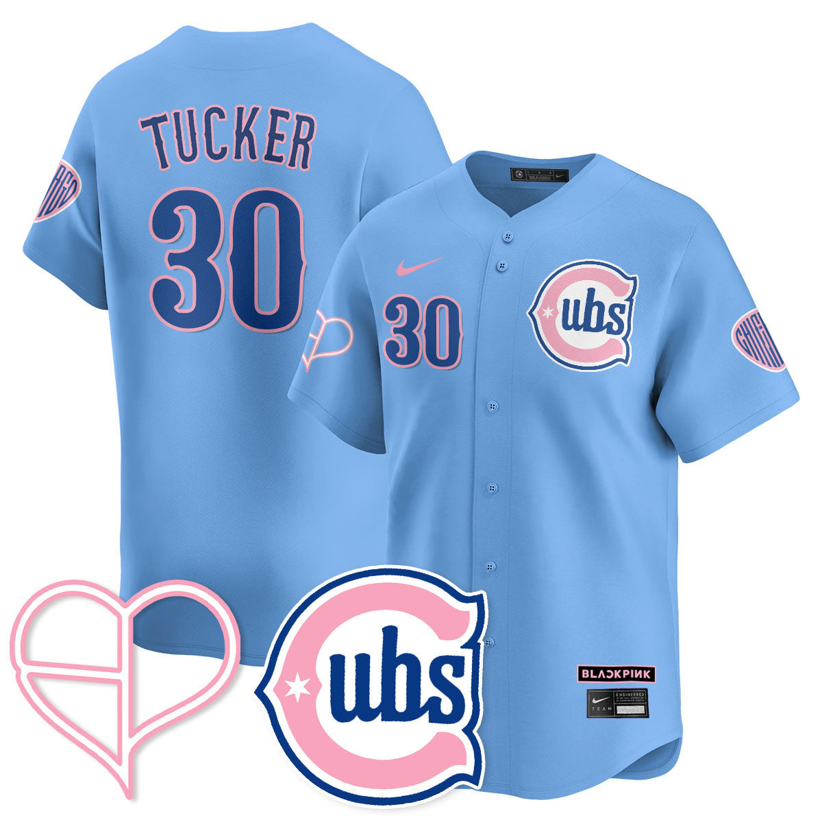 Women's Chicago Cubs BL??KPI?K 2025 Limited Jersey - All Stitched