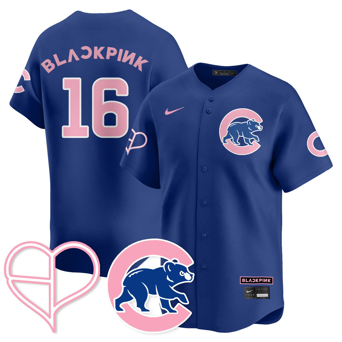 Women's Chicago Cubs BL??KPI?K 2025 Limited Jersey - All Stitched