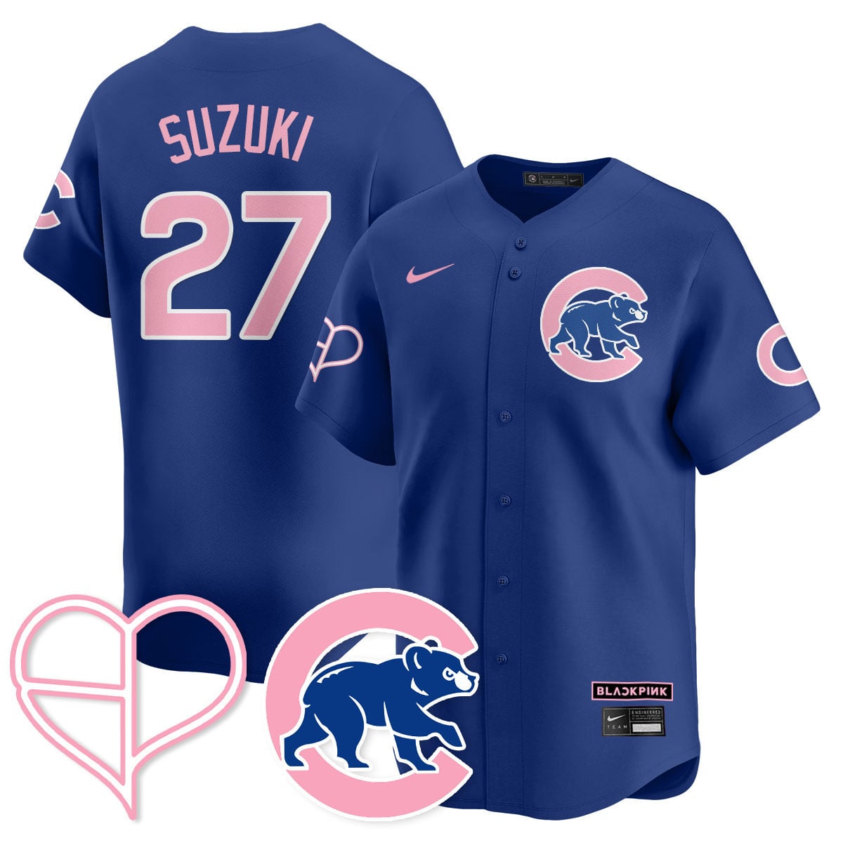 Chicago Cubs BL??KPI?K 2025 Limited Custom Jersey - All Stitched