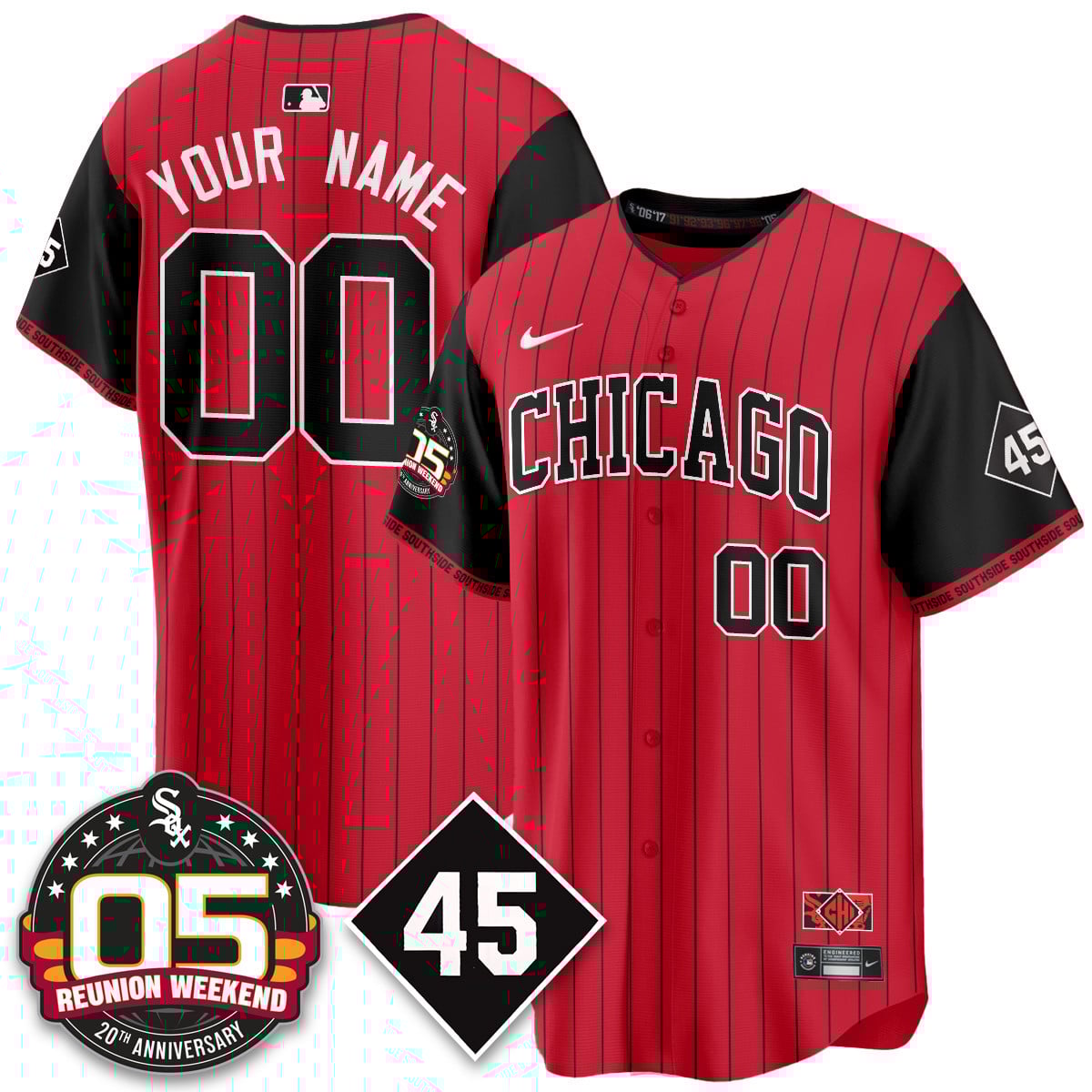 Chicago White Sox Bobby Jenks 2025 Custom Jersey - Reunion Weekend - All Stitched