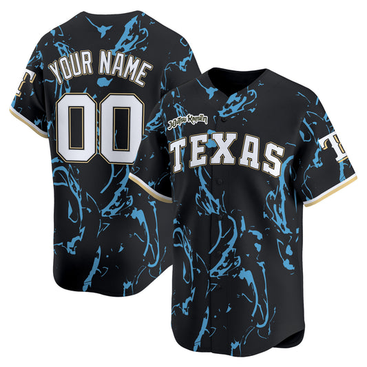 Texas Rangers x Jujutsu Kaisen Vapor Premier Limited Custom Jersey - All Stitched