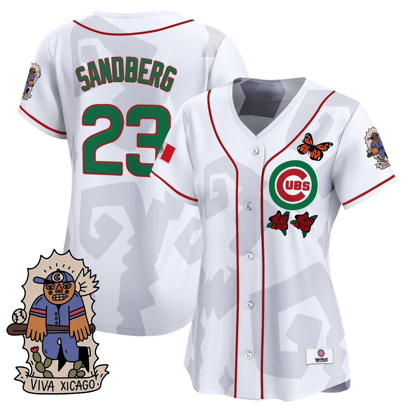 Women's 2025 Chicago Cubs Mexican Heritage Vapor Premier Limited Jersey - Stitched