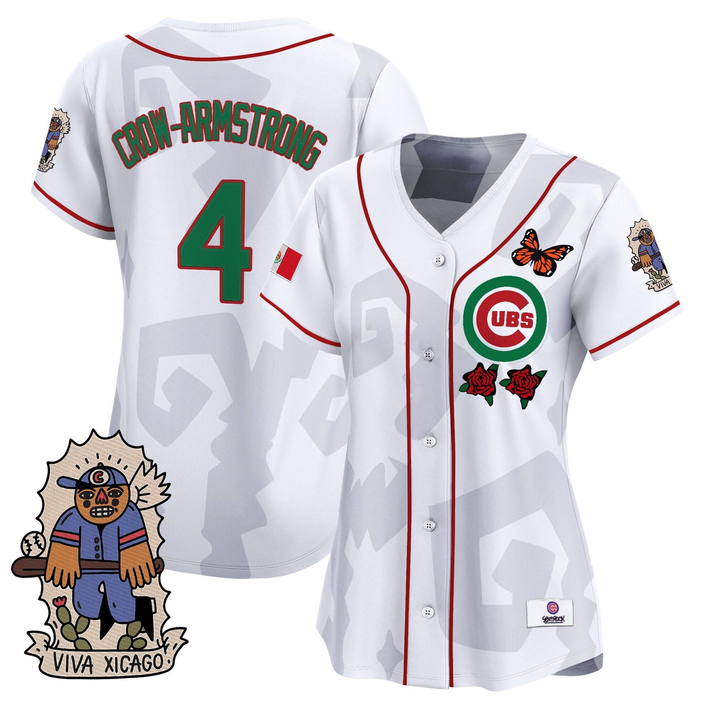 Women's 2025 Chicago Cubs Mexican Heritage Vapor Premier Limited Jersey - Stitched