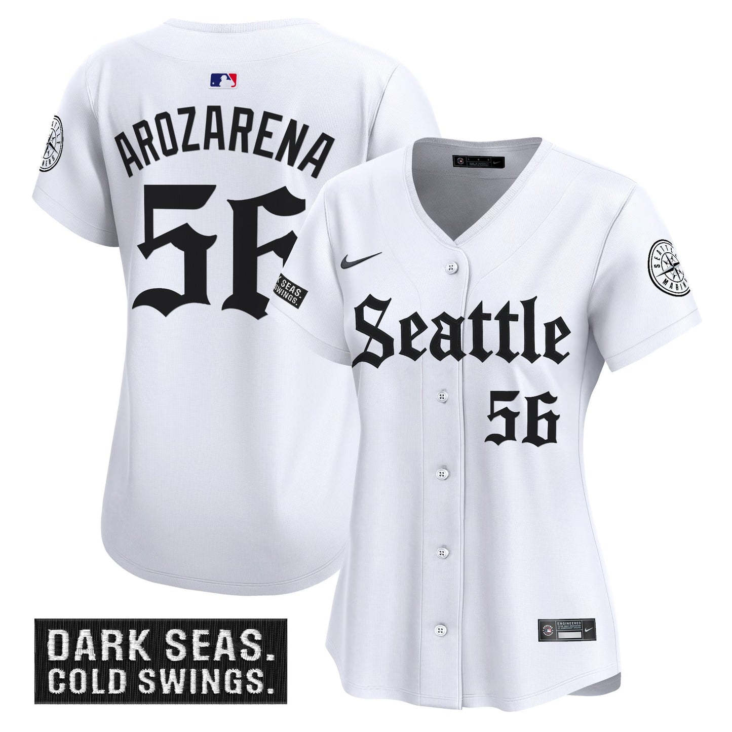 Women's Seattle Mariners 'Deep Sea Gothic Edition' Vapor Premier Limited Jersey - All Stitched