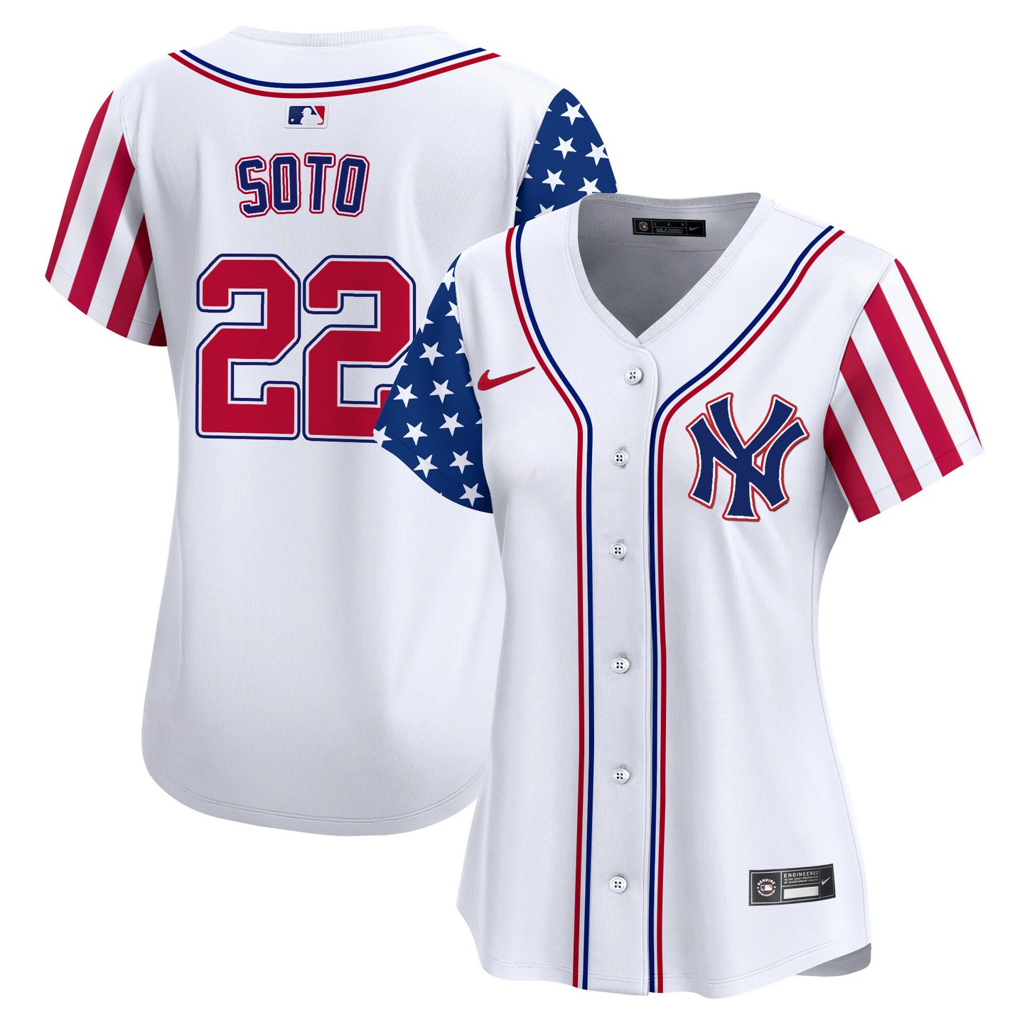 Women's New York Yankees 2024 Independence Day Vapor Premier Limited Jersey - All Stitched