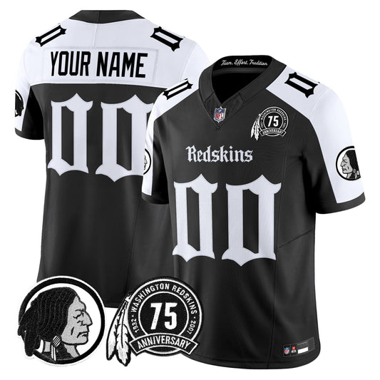 Washington Redskins 'Gothic Capital Edition' Vapor Limited Custom Jersey - All Stitched