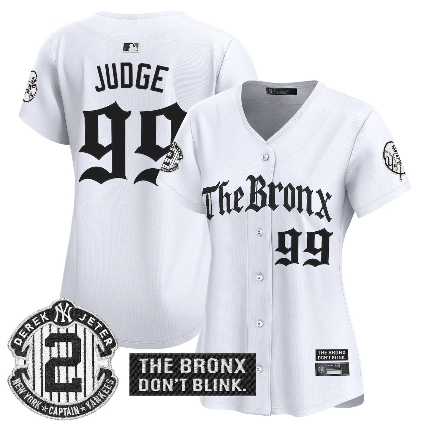 Women's Yankees 'The Bronx - Gothic Ink Drop Edition' Vapor Premier Limited Jersey - All Stitched
