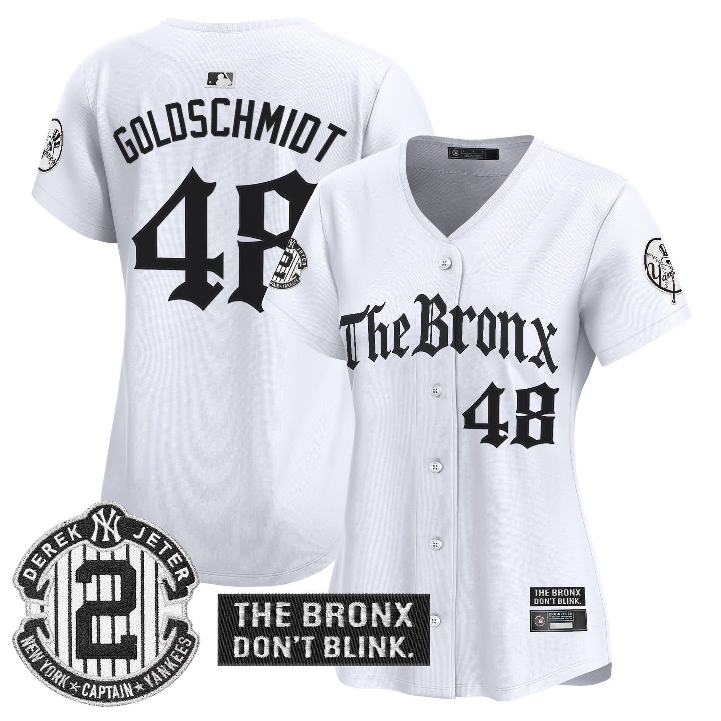 Women's Yankees 'The Bronx - Gothic Ink Drop Edition' Vapor Premier Limited Jersey - All Stitched