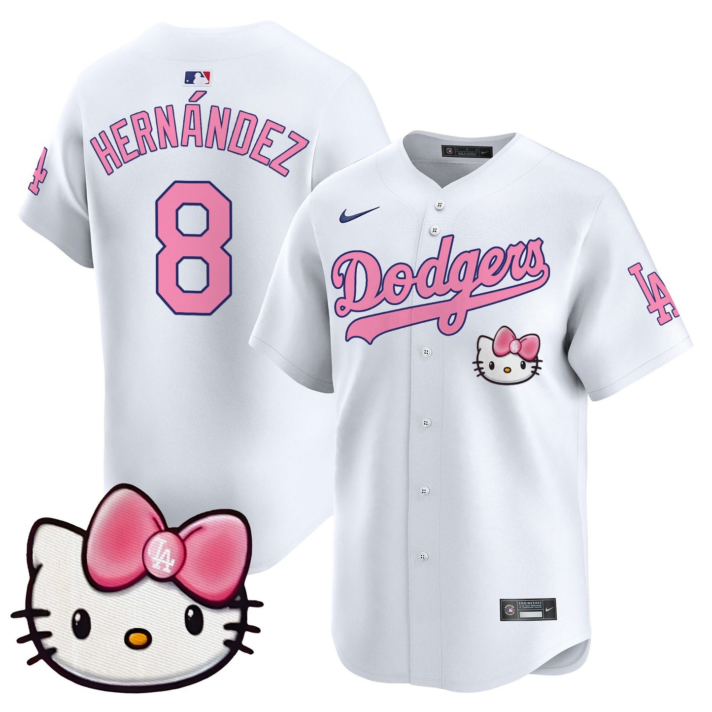 Unisex Dodgers 2025 Hello Kitty Vapor Premier Limited Jersey – All Stitched