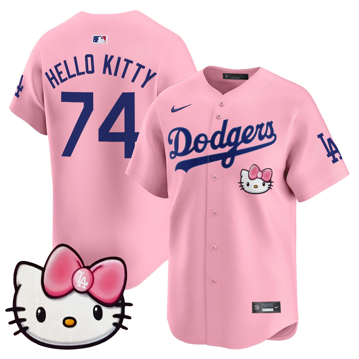 Unisex Dodgers 2025 Hello Kitty Vapor Premier Limited Jersey – All Stitched