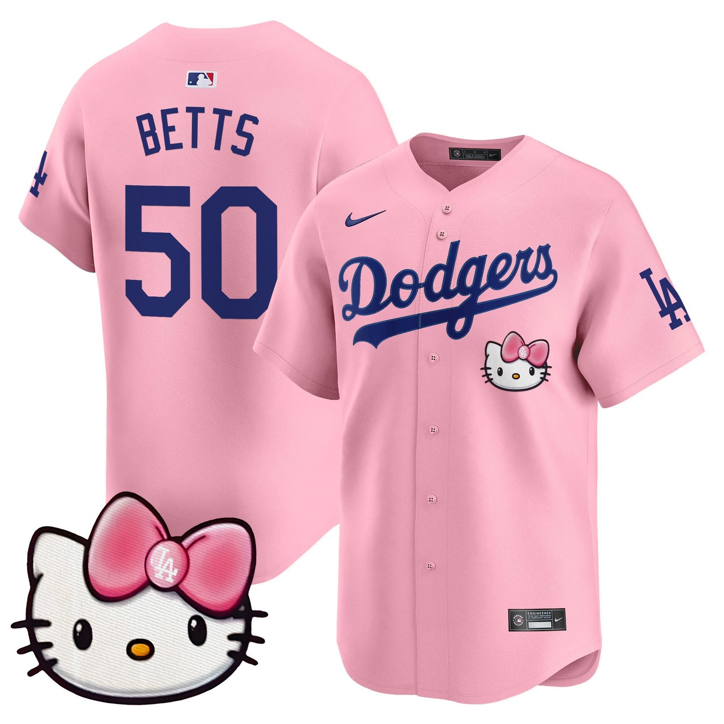 Unisex Dodgers 2025 Hello Kitty Vapor Premier Limited Jersey – All Stitched