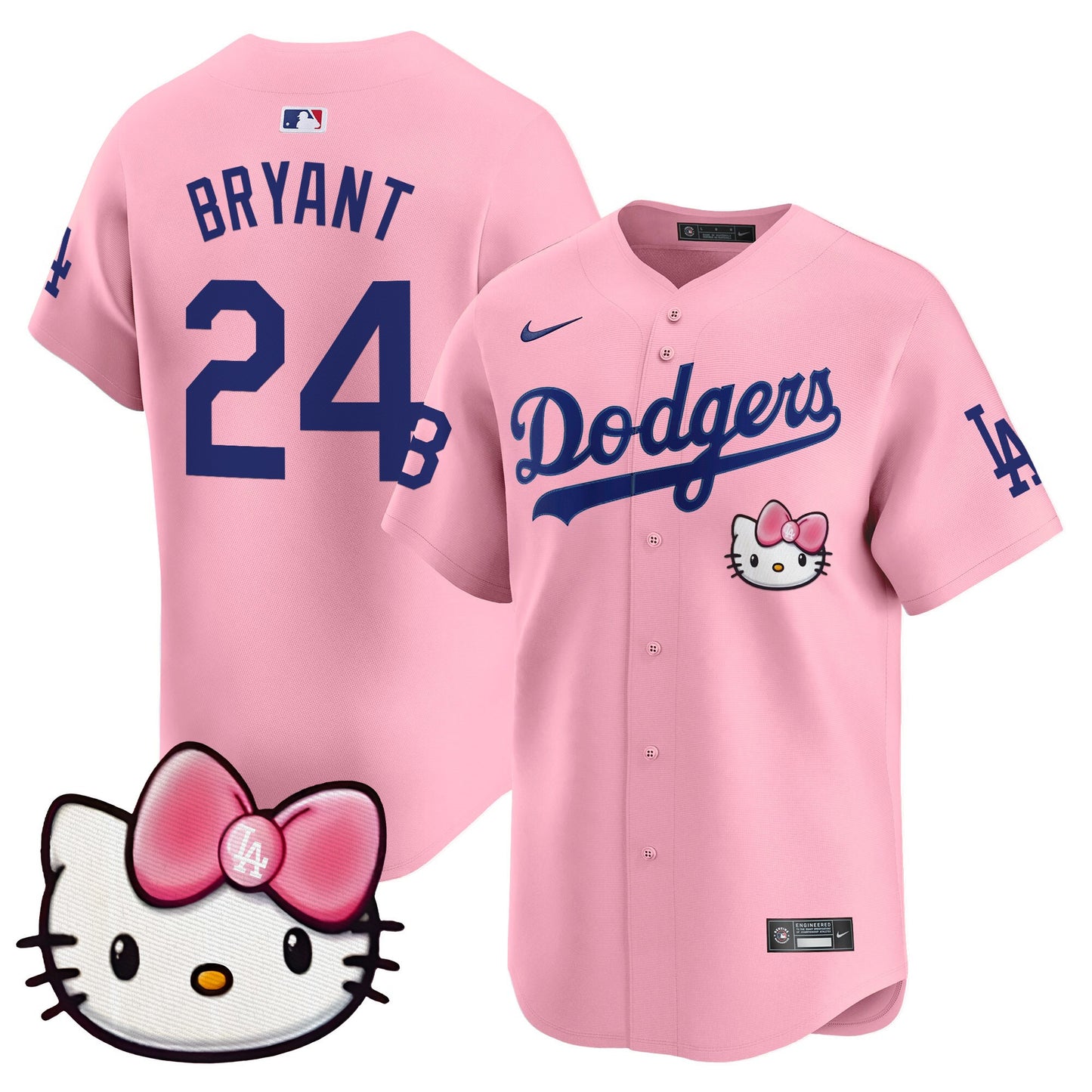 Unisex Dodgers 2025 Hello Kitty Vapor Premier Limited Jersey – All Stitched