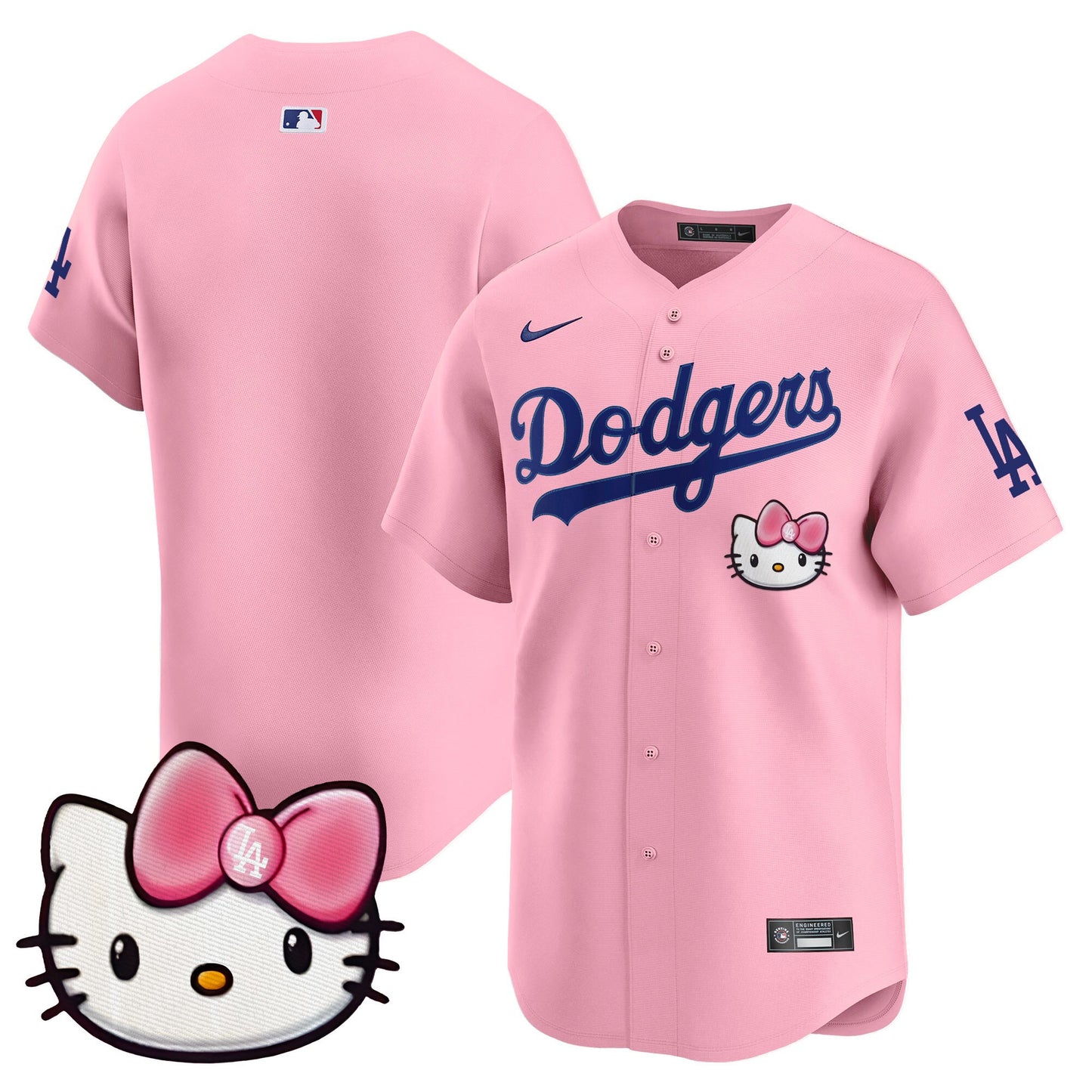 Unisex Dodgers 2025 Hello Kitty Vapor Premier Limited Jersey – All Stitched