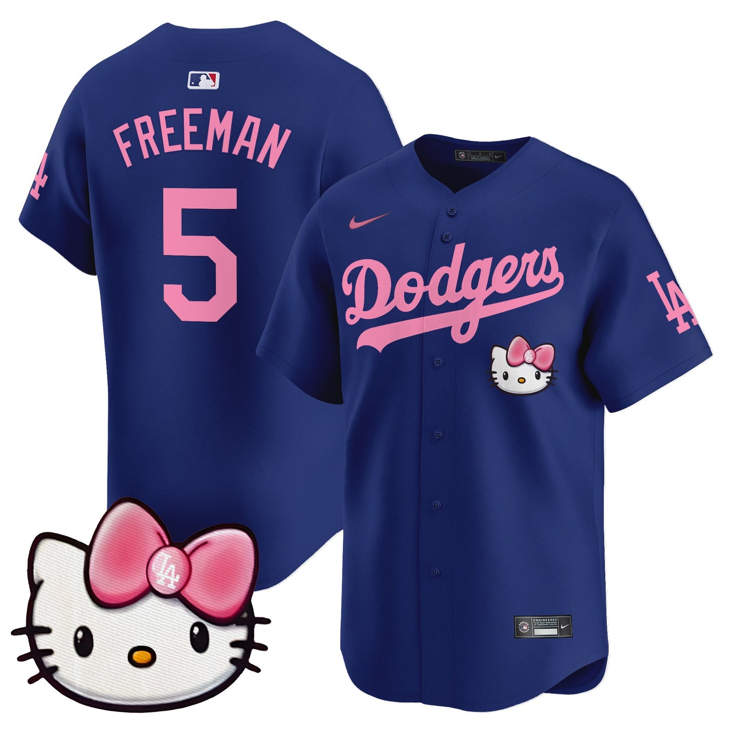 Unisex Dodgers 2025 Hello Kitty Vapor Premier Limited Jersey – All Stitched