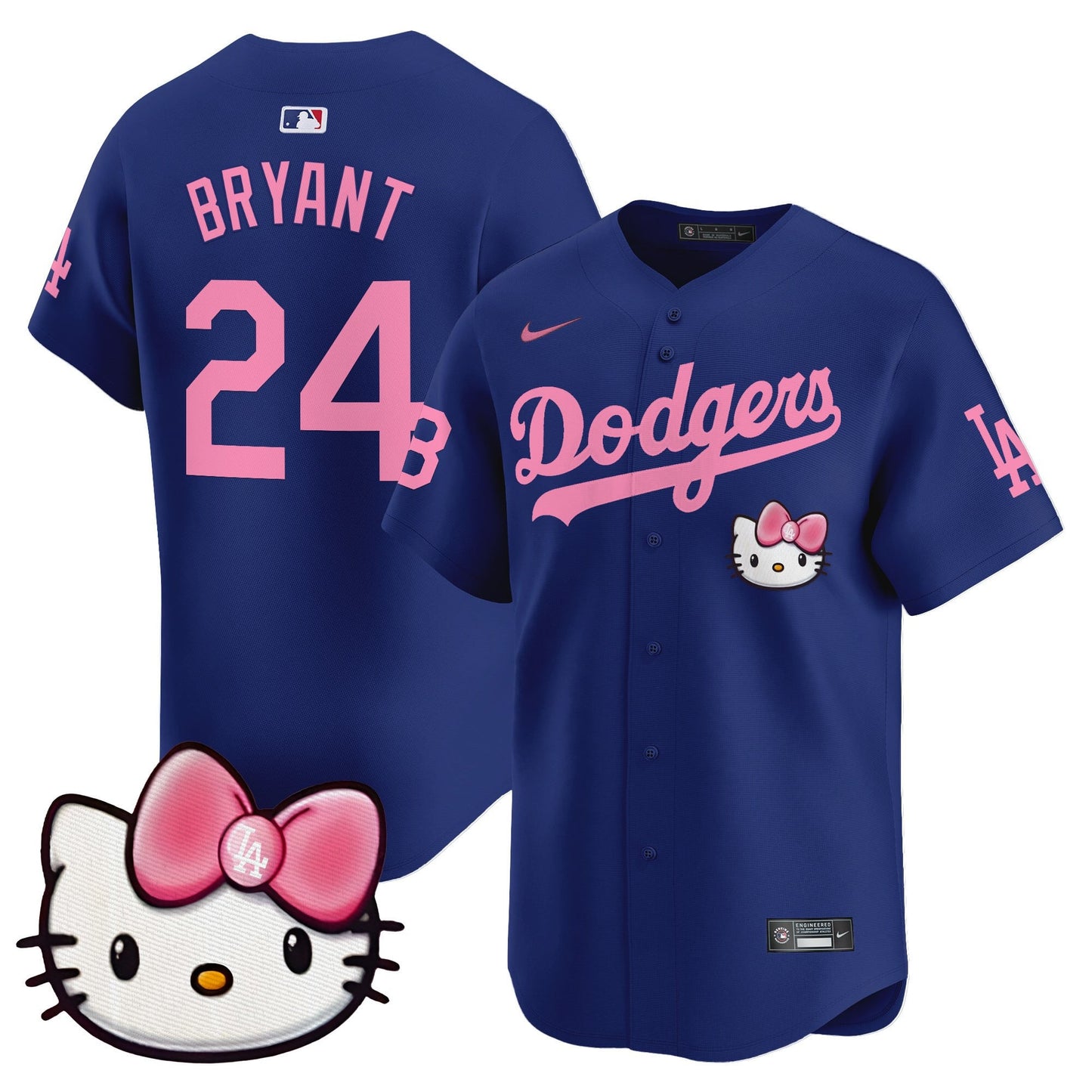Unisex Dodgers 2025 Hello Kitty Vapor Premier Limited Jersey – All Stitched