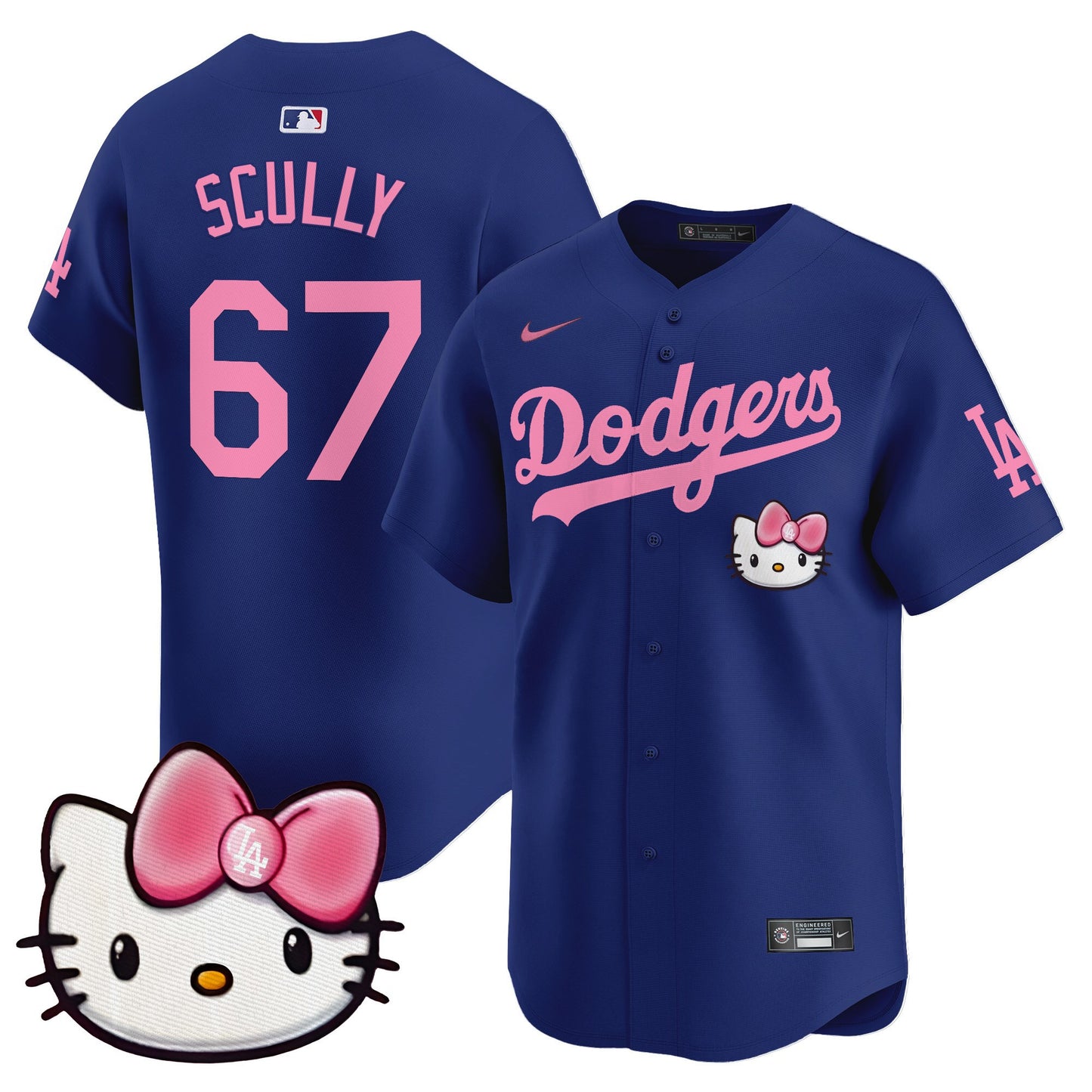 Unisex Dodgers 2025 Hello Kitty Vapor Premier Limited Jersey – All Stitched
