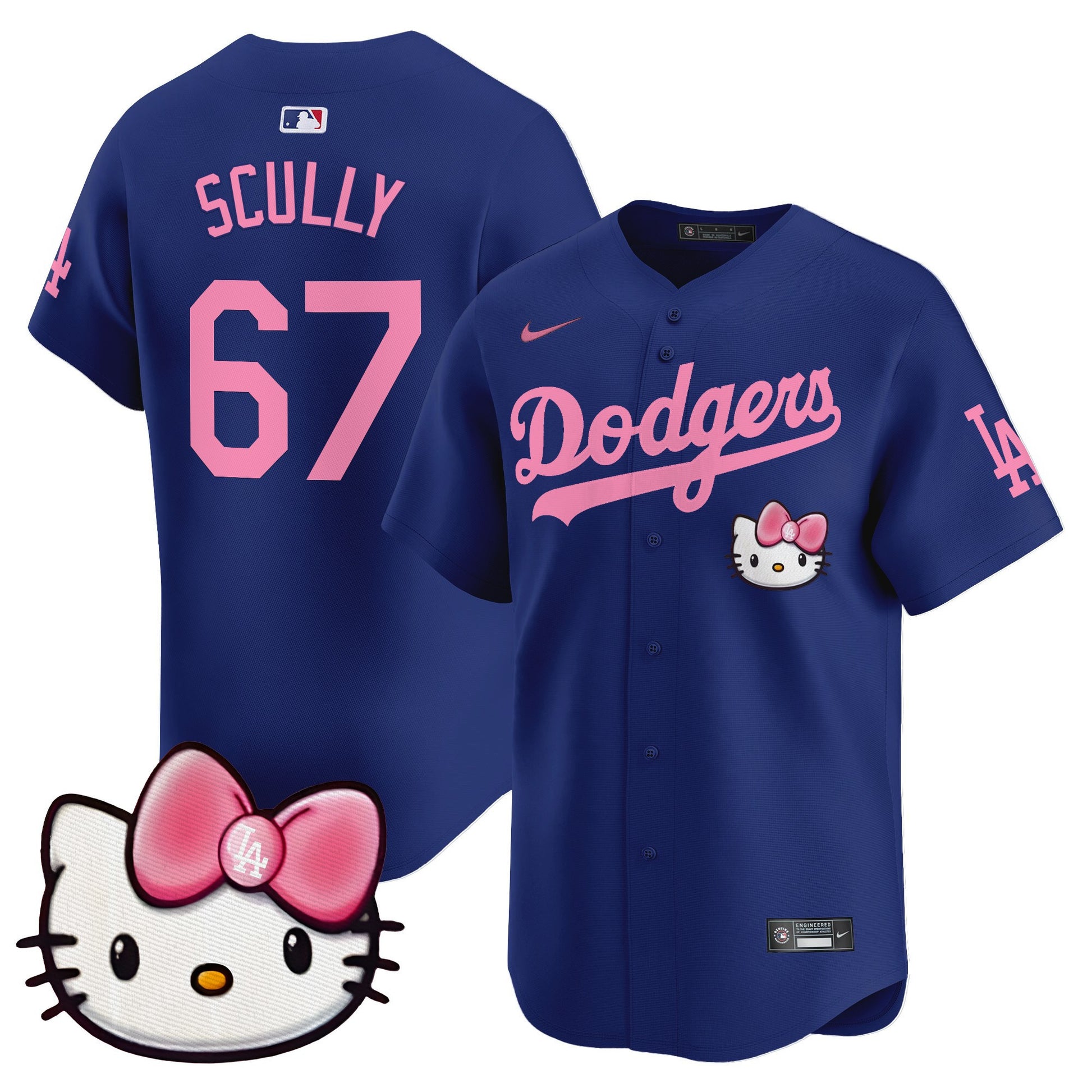 Unisex Dodgers 2025 Hello Kitty Vapor Premier Limited Jersey – All Stitched
