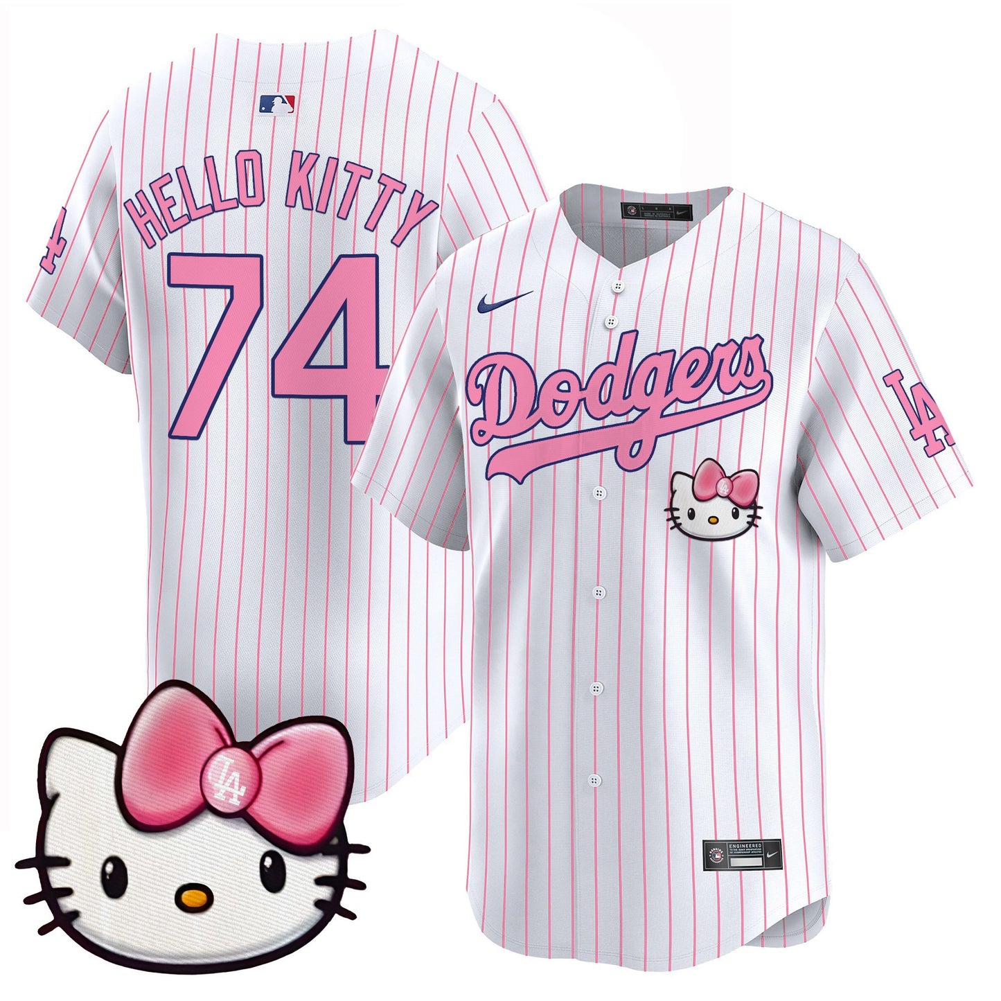 Unisex Dodgers 2025 Hello Kitty Vapor Premier Limited Jersey – All Stitched