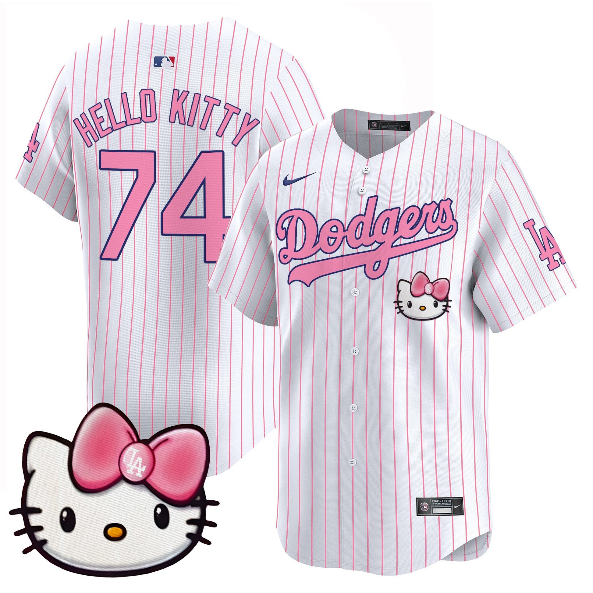 Unisex Dodgers 2025 Hello Kitty Vapor Premier Limited Jersey – All Stitched