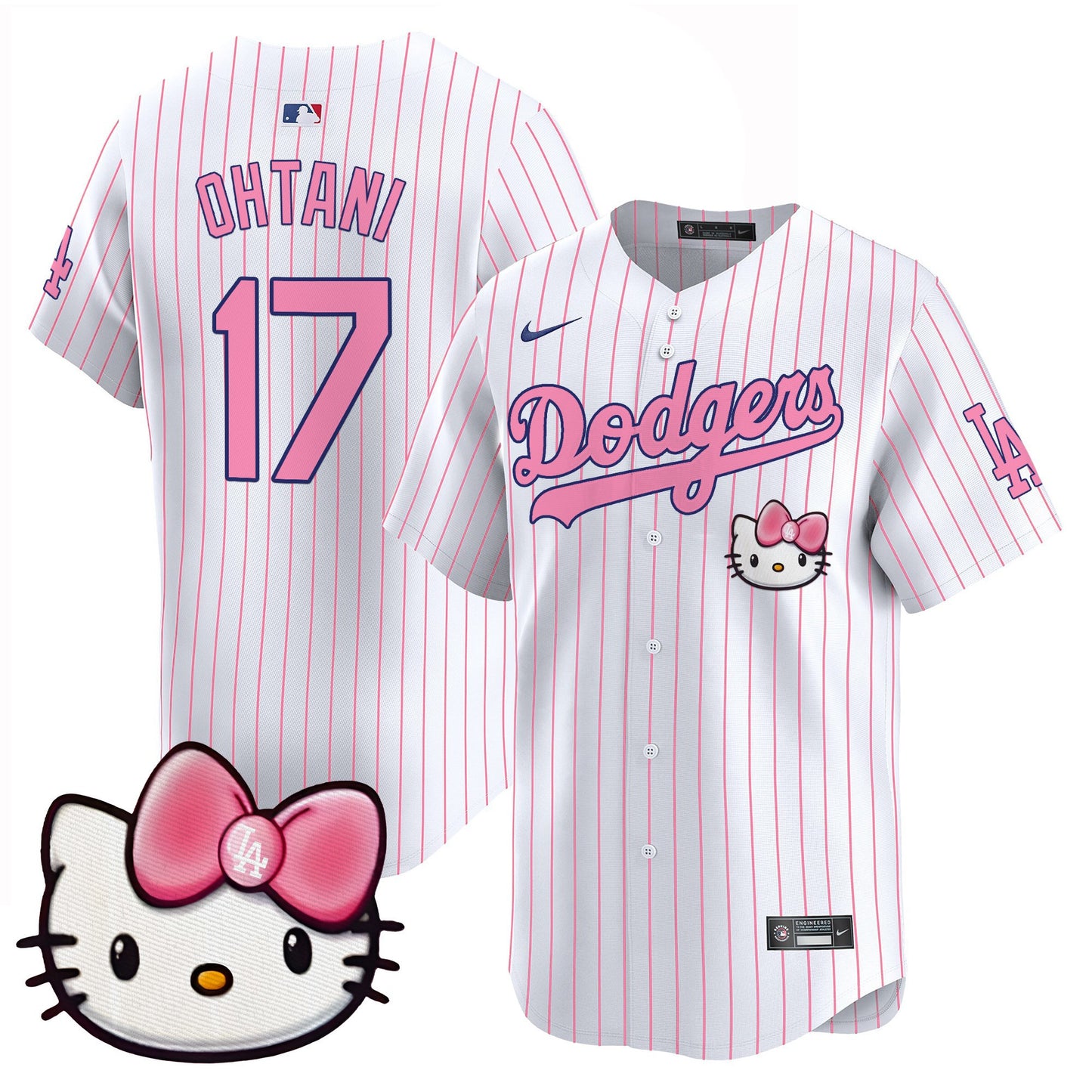 Unisex Dodgers 2025 Hello Kitty Vapor Premier Limited Jersey – All Stitched
