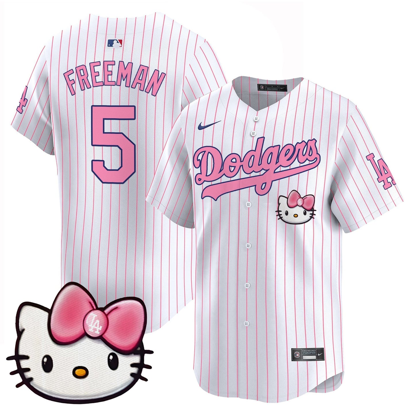 Unisex Dodgers 2025 Hello Kitty Vapor Premier Limited Jersey – All Stitched