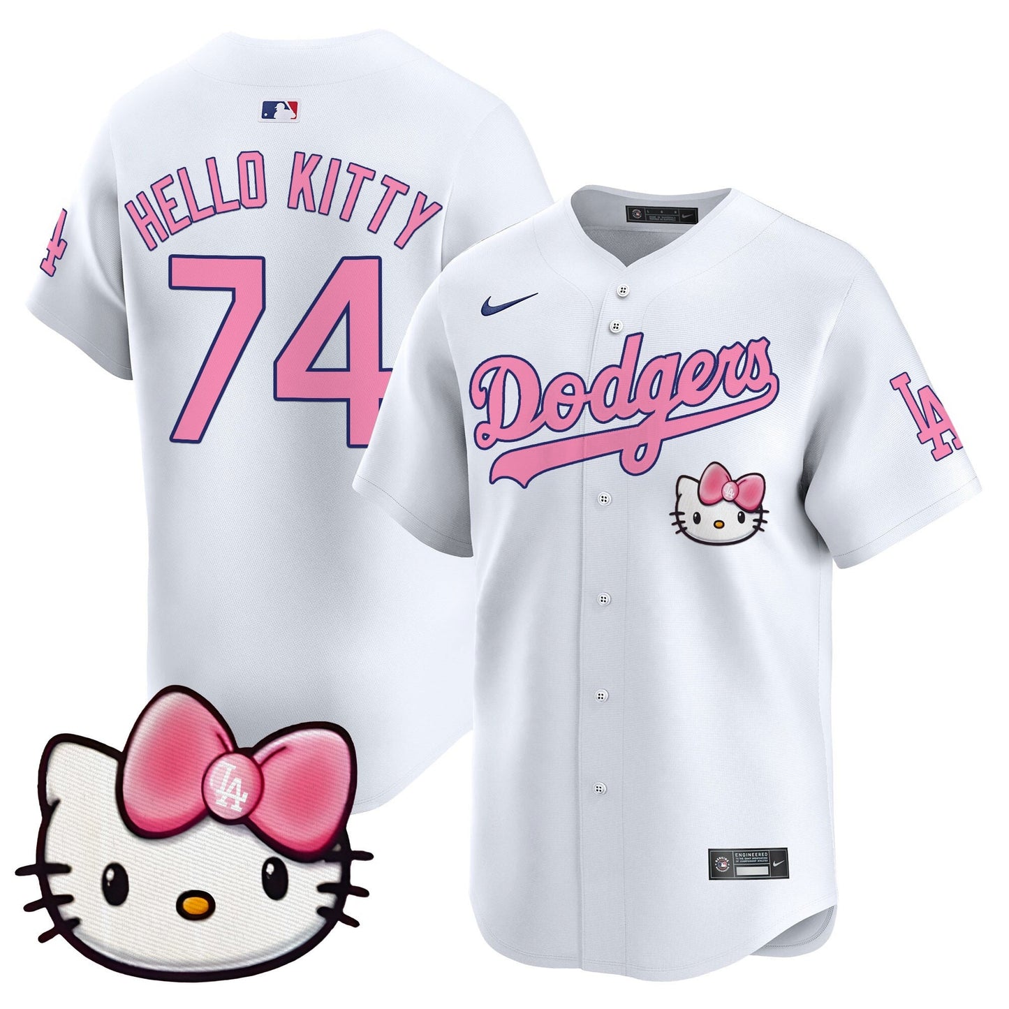 Unisex Dodgers 2025 Hello Kitty Vapor Premier Limited Jersey – All Stitched