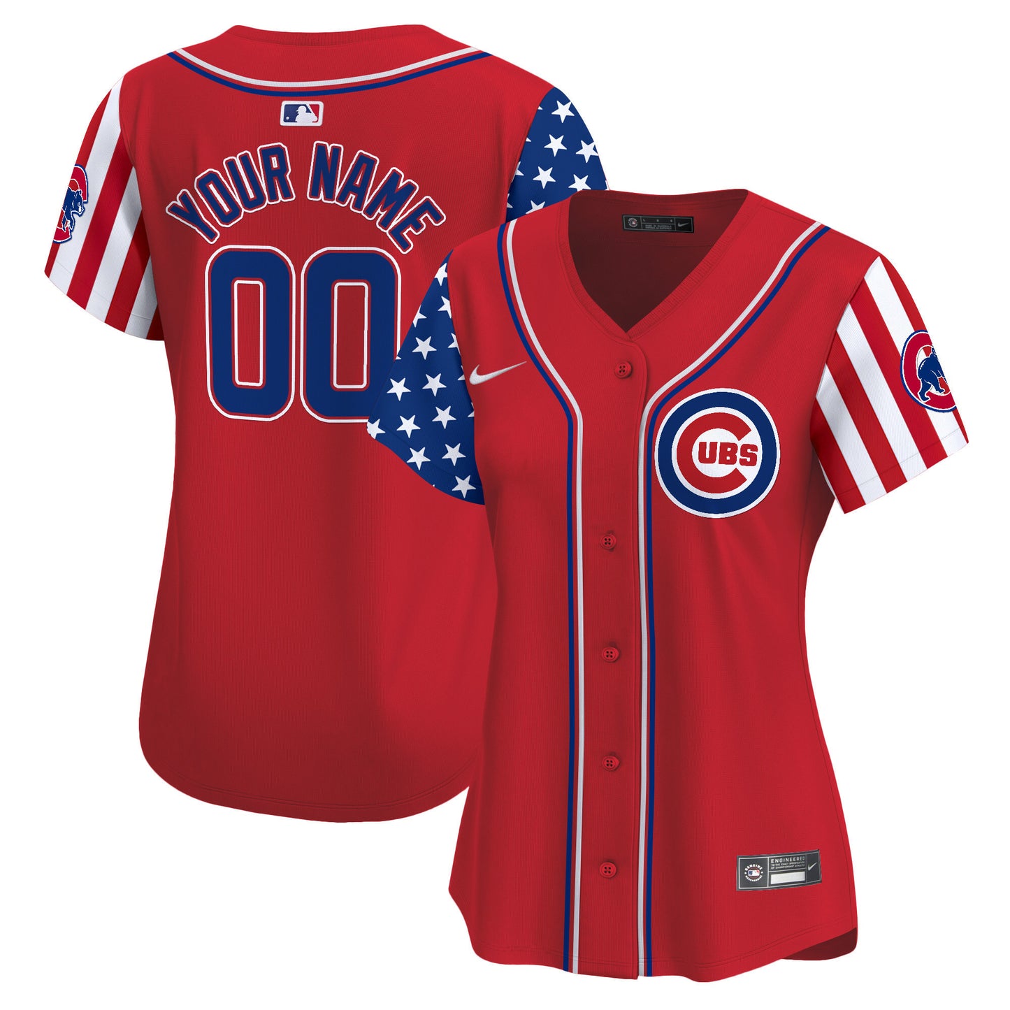 Chicago Cubs 2025 Memorial Day Vapor Premier Limited Custom Jersey - All Stitched