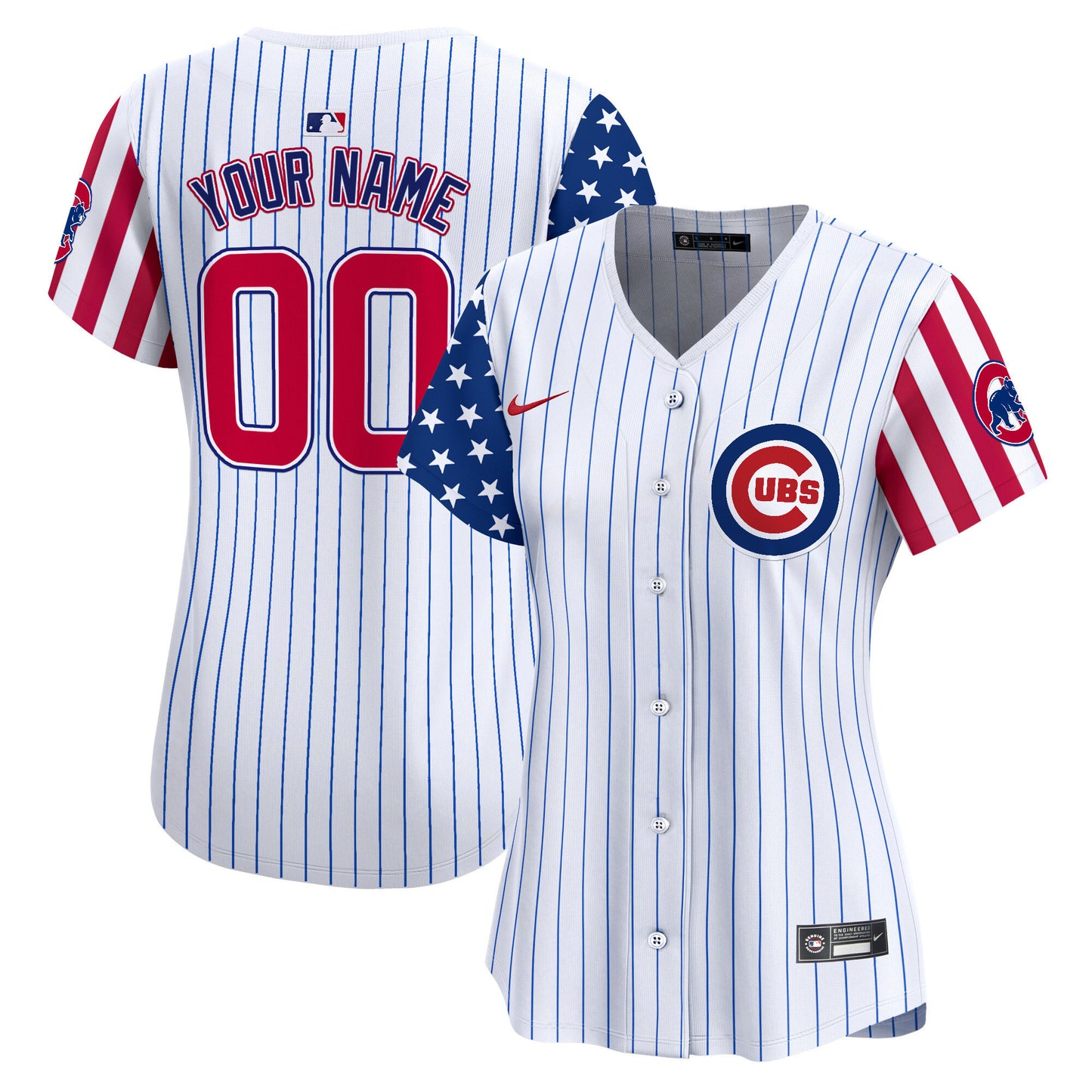 Chicago Cubs 2025 Memorial Day Vapor Premier Limited Custom Jersey - All Stitched