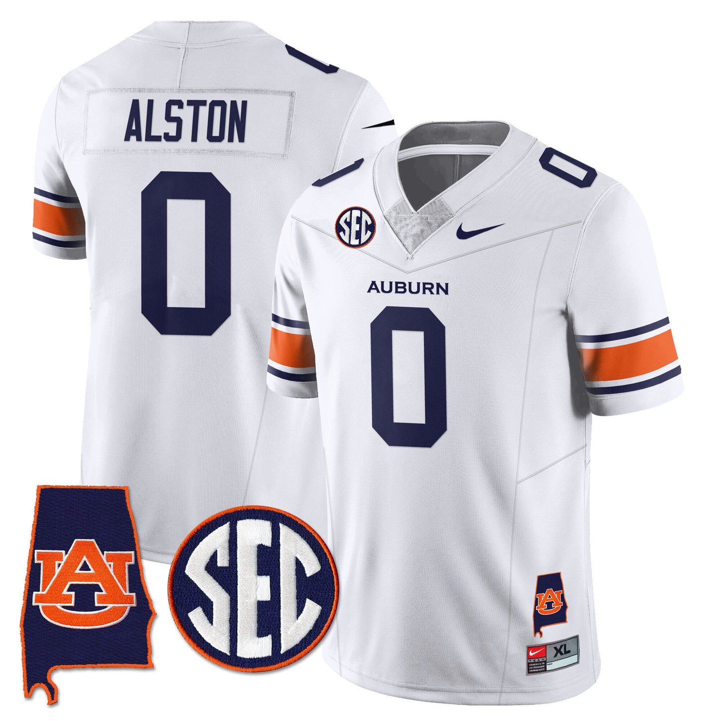 Auburn Tigers Alabama Patch Vapor Limited Jersey - All Stitched