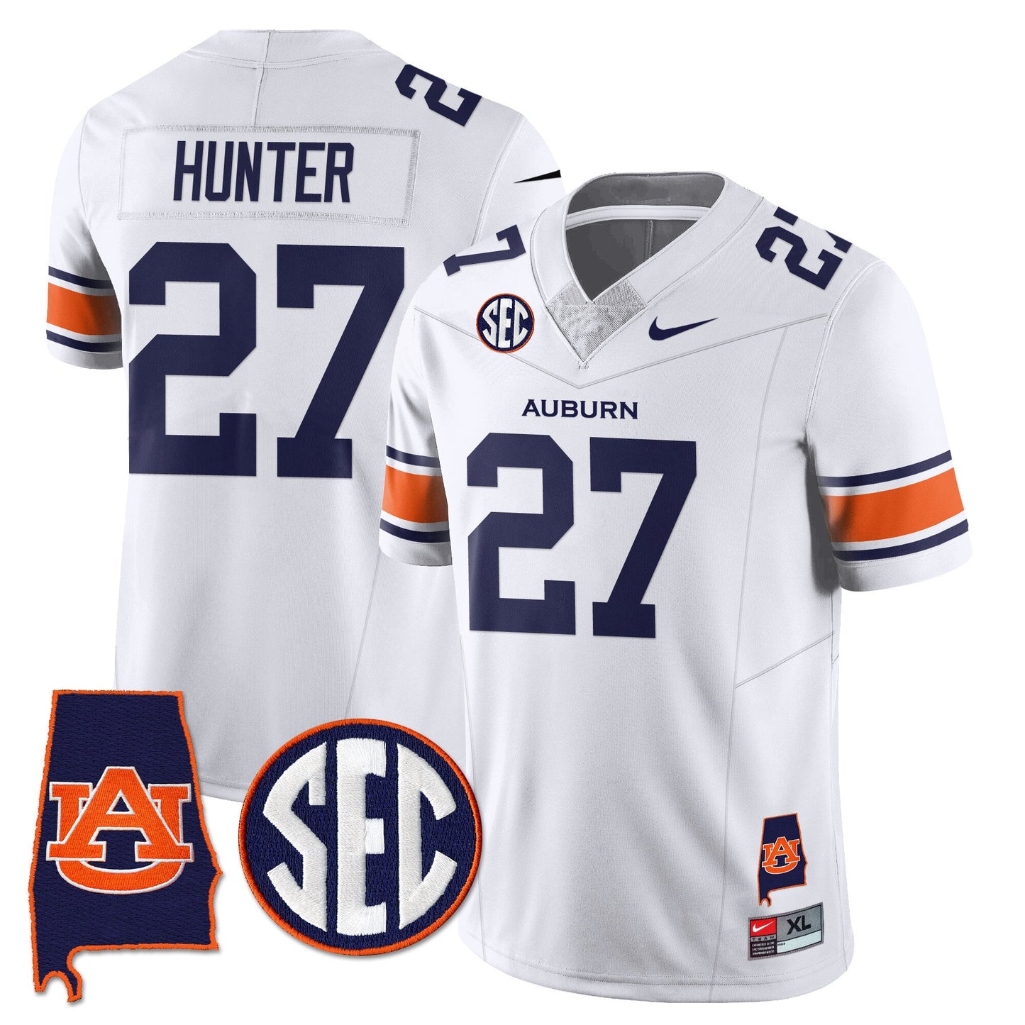Auburn Tigers Alabama Patch Vapor Limited Jersey - All Stitched