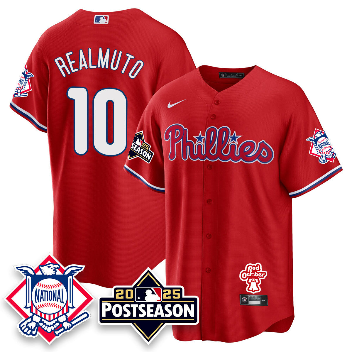 Youth's Philadelphia Phillies 2025 Postseason Jersey - All Stitched