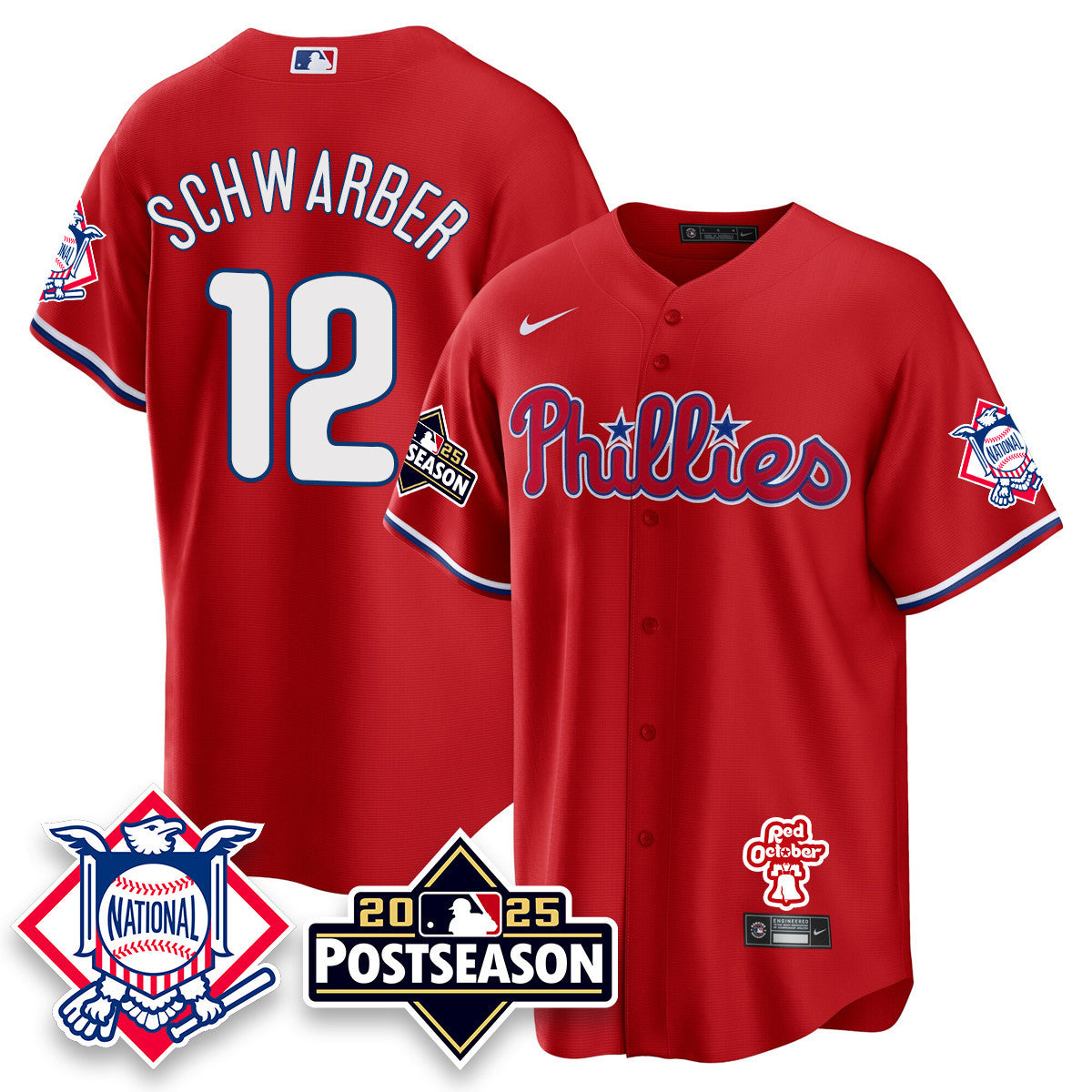 Women's Philadelphia Phillies 2025 Postseason Jersey - All Stitched