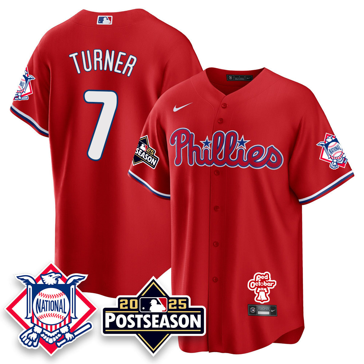 Women's Philadelphia Phillies 2025 Postseason Jersey - All Stitched