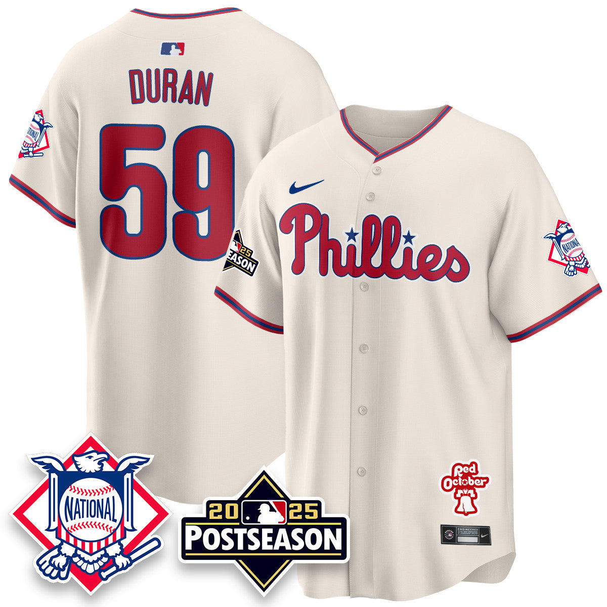 Women's Philadelphia Phillies 2025 Postseason Jersey - All Stitched