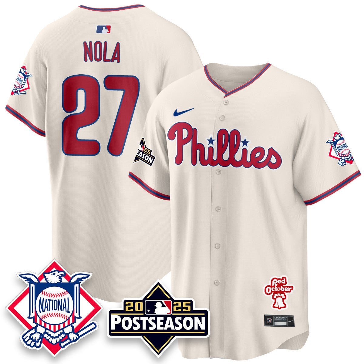 Women's Philadelphia Phillies 2025 Postseason Jersey - All Stitched