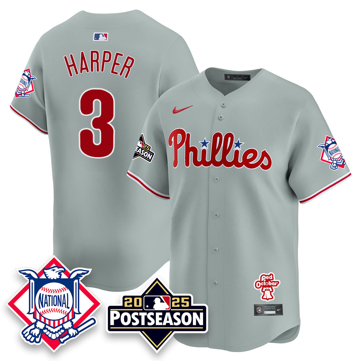 Women's Philadelphia Phillies 2025 Postseason Jersey - All Stitched
