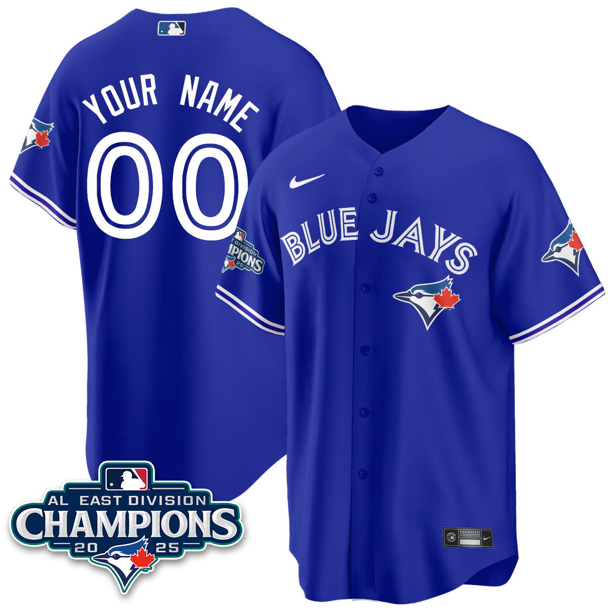 Toronto Blue Jays AL East Division Champions Jersey - All Stitched