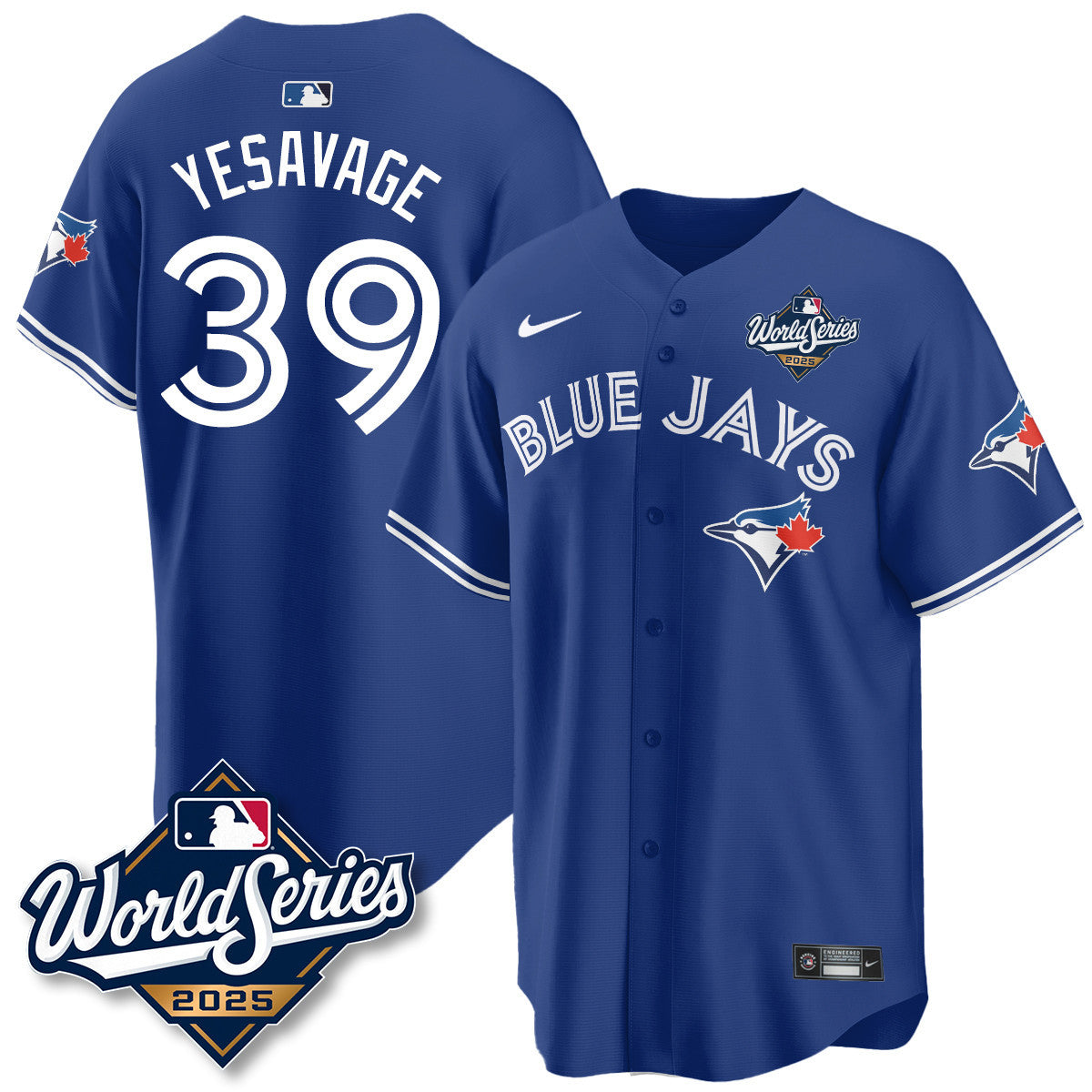 Toronto Blue Jays 2025 World Series Jersey - All Stitched