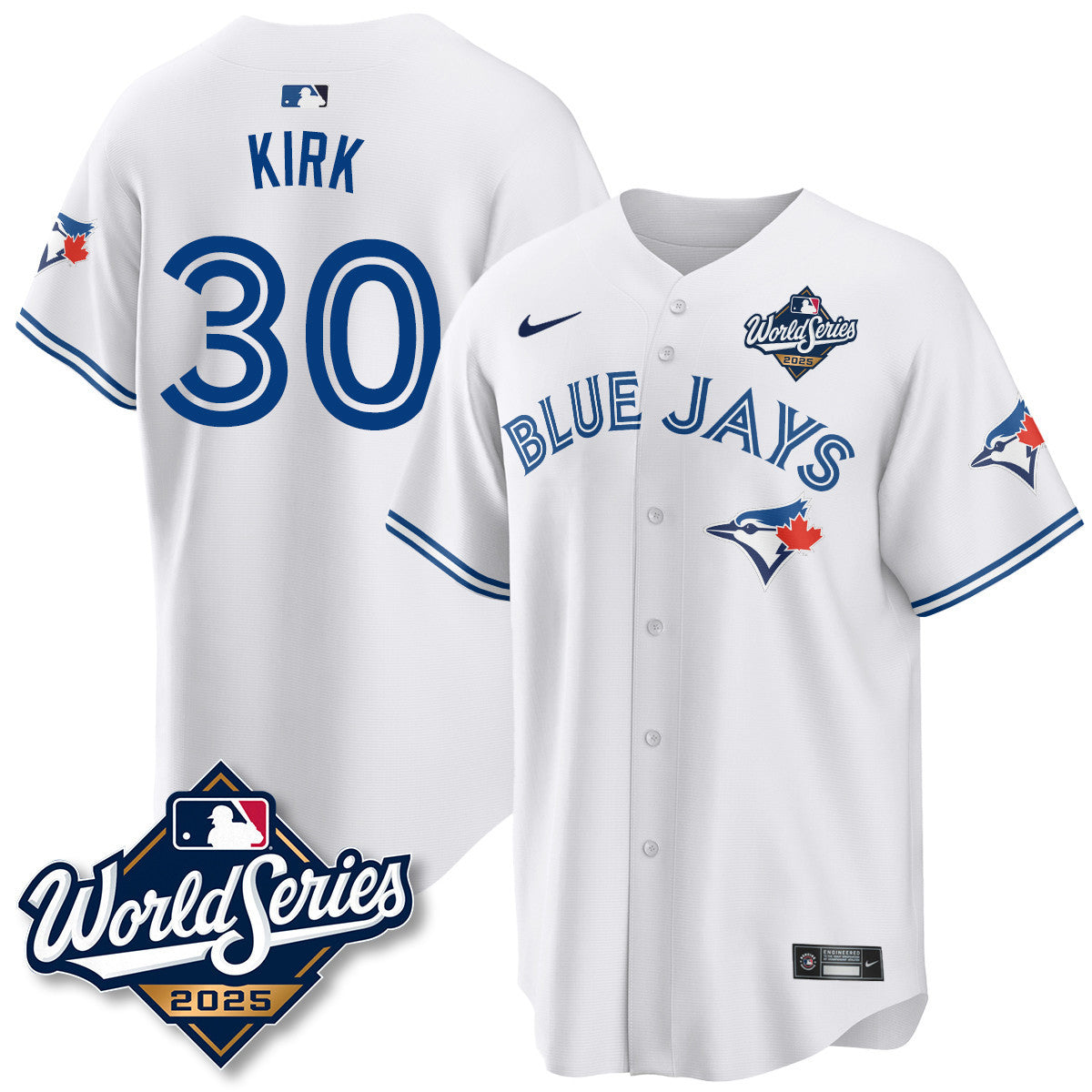 Toronto Blue Jays 2025 World Series Jersey - All Stitched
