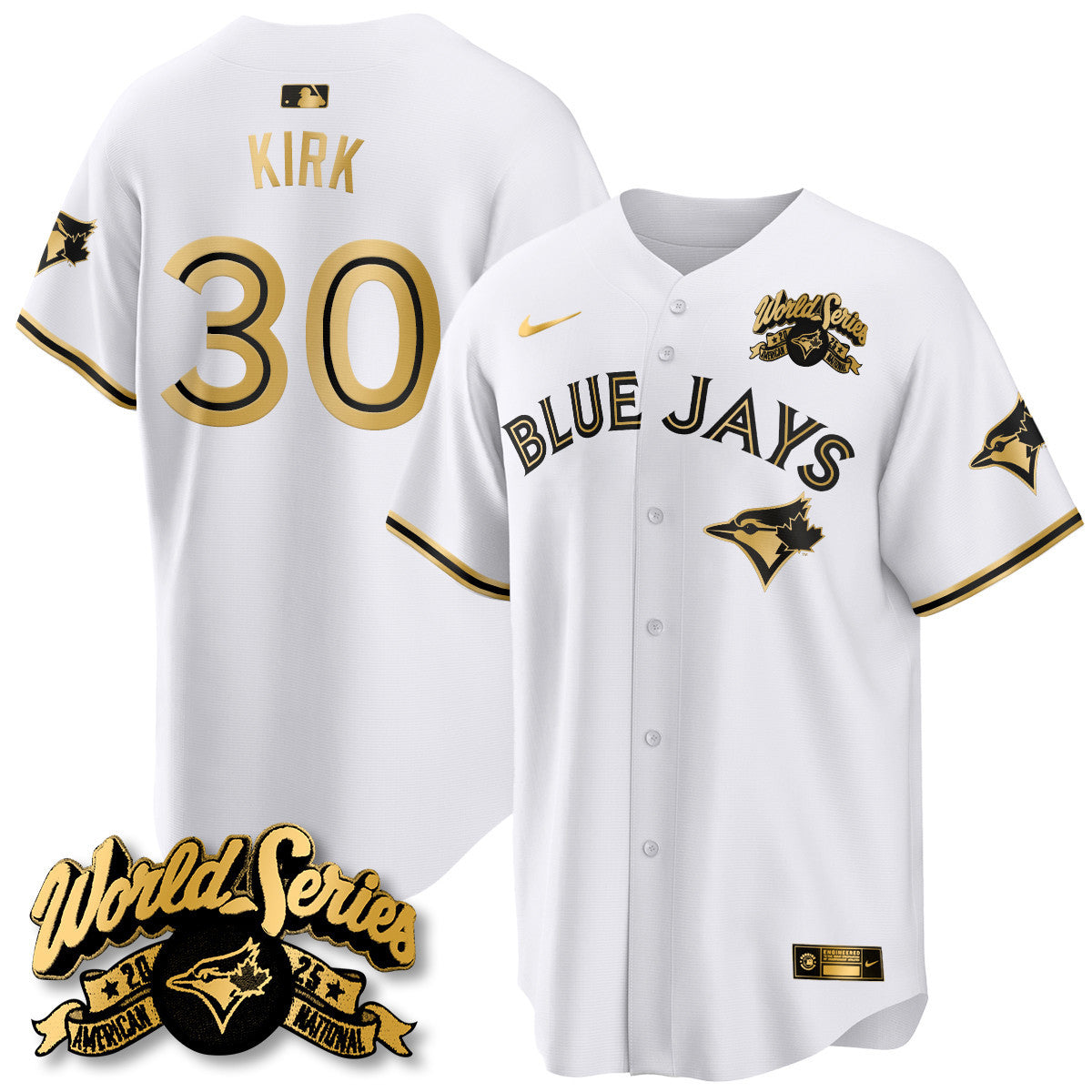 Toronto Blue Jays 2025 American League Champions Jersey - All Stitched