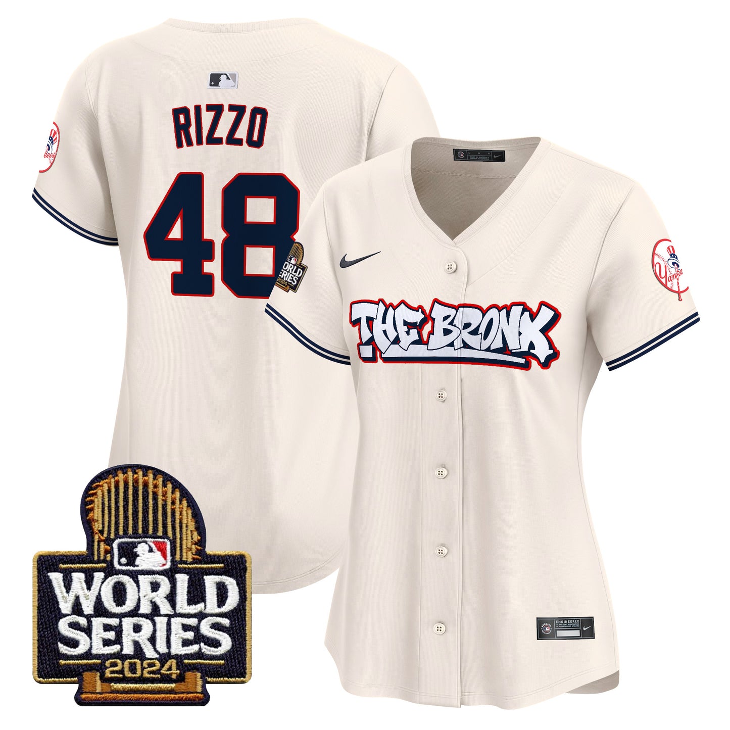 Women's Yankees The Bronx 2024 World Series Vapor Premier Limited Jersey - All Stitched