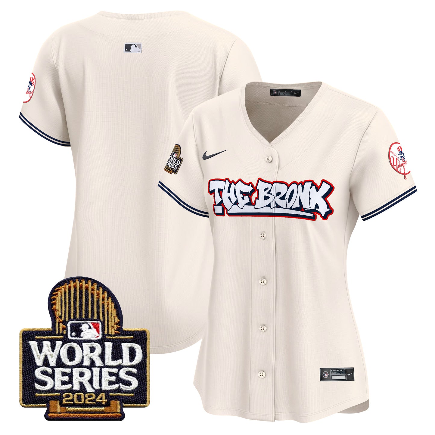 Women's Yankees The Bronx 2024 World Series Vapor Premier Limited Jersey - All Stitched