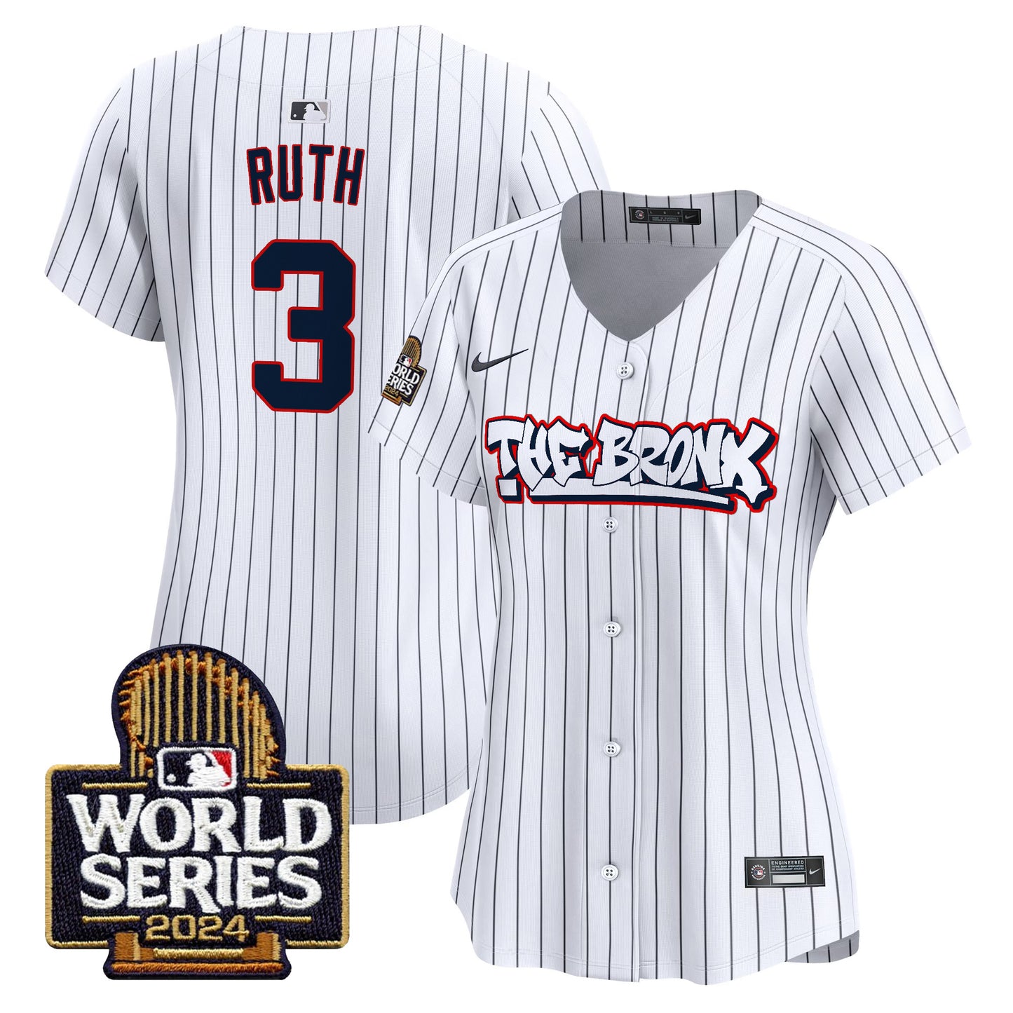Women's Yankees The Bronx 2024 World Series Vapor Premier Limited Jersey - All Stitched